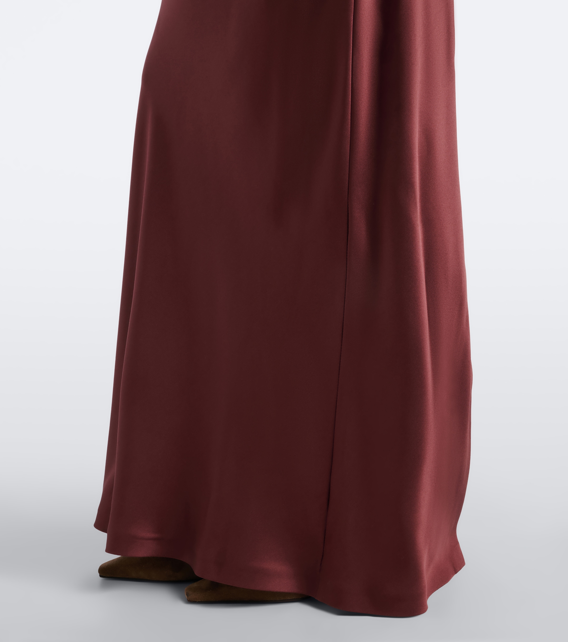 Brunello Cucinelli Brunello Cucinelli Halterneck silk satin gown