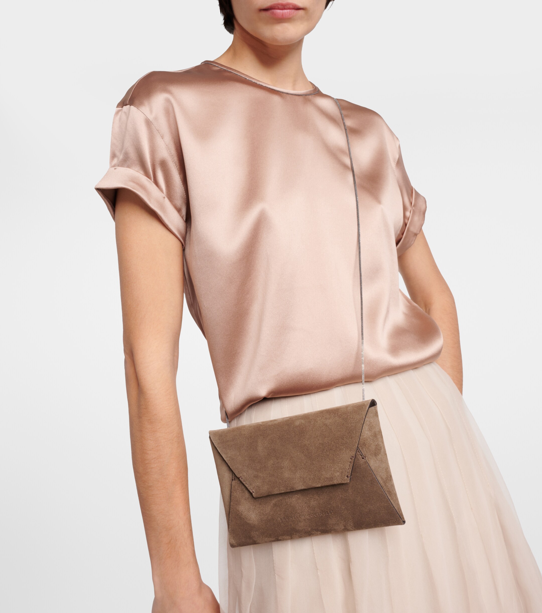 Brunello Cucinelli Suede shoulder bag