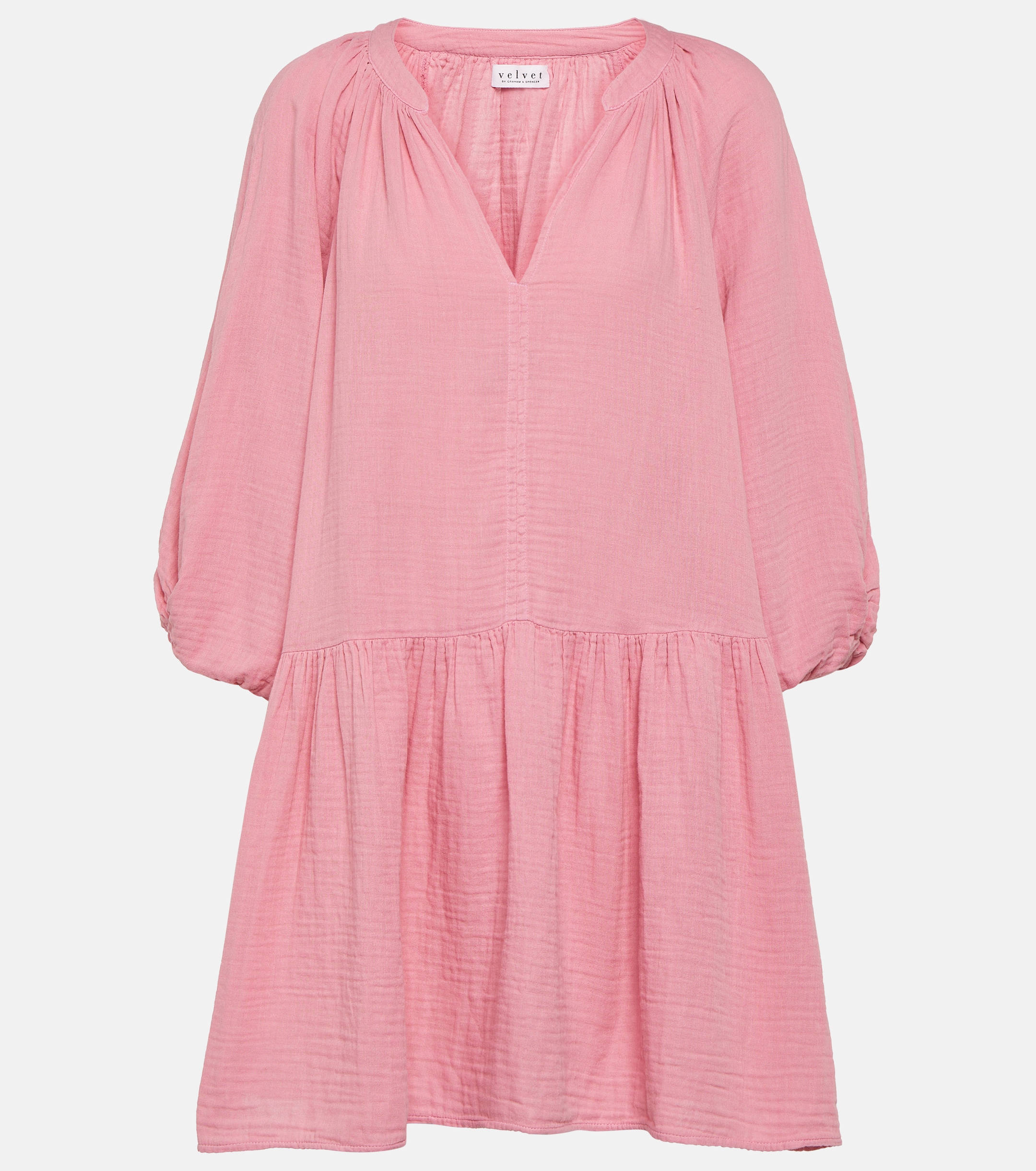 Velvet Nica cotton gauze minidress