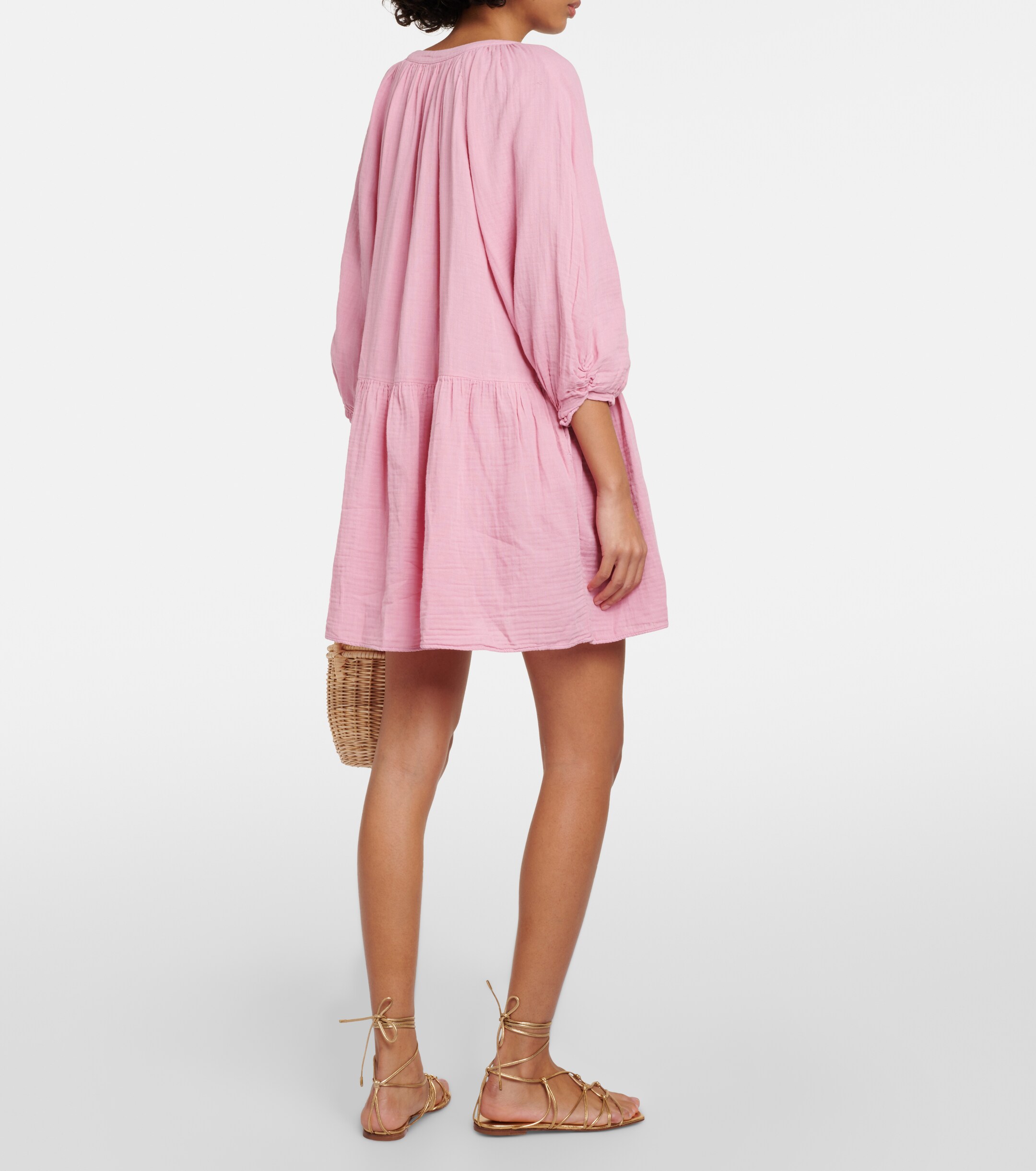 Velvet Nica cotton gauze minidress