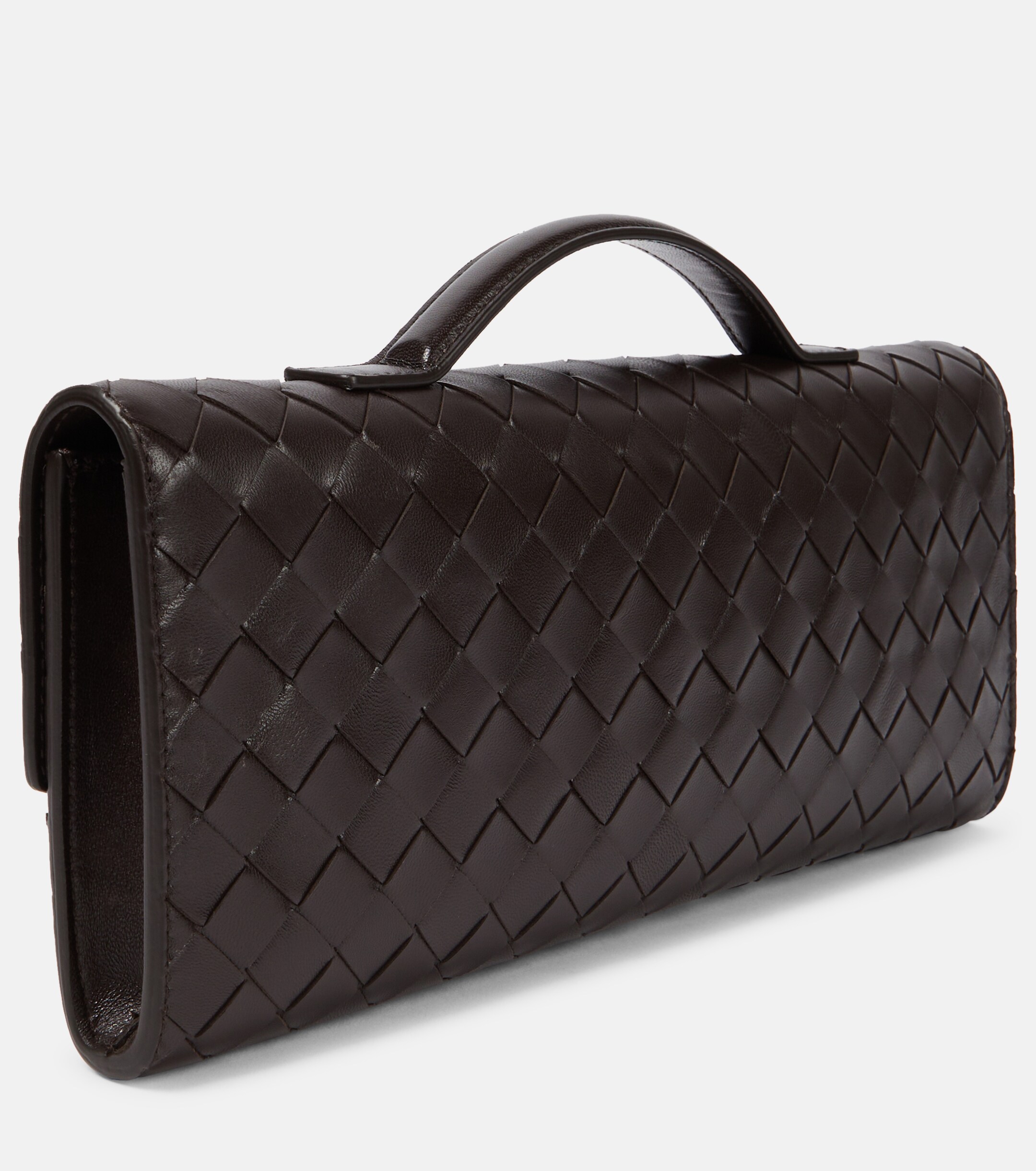 Bottega Veneta Andiamo Intrecciato leather clutch