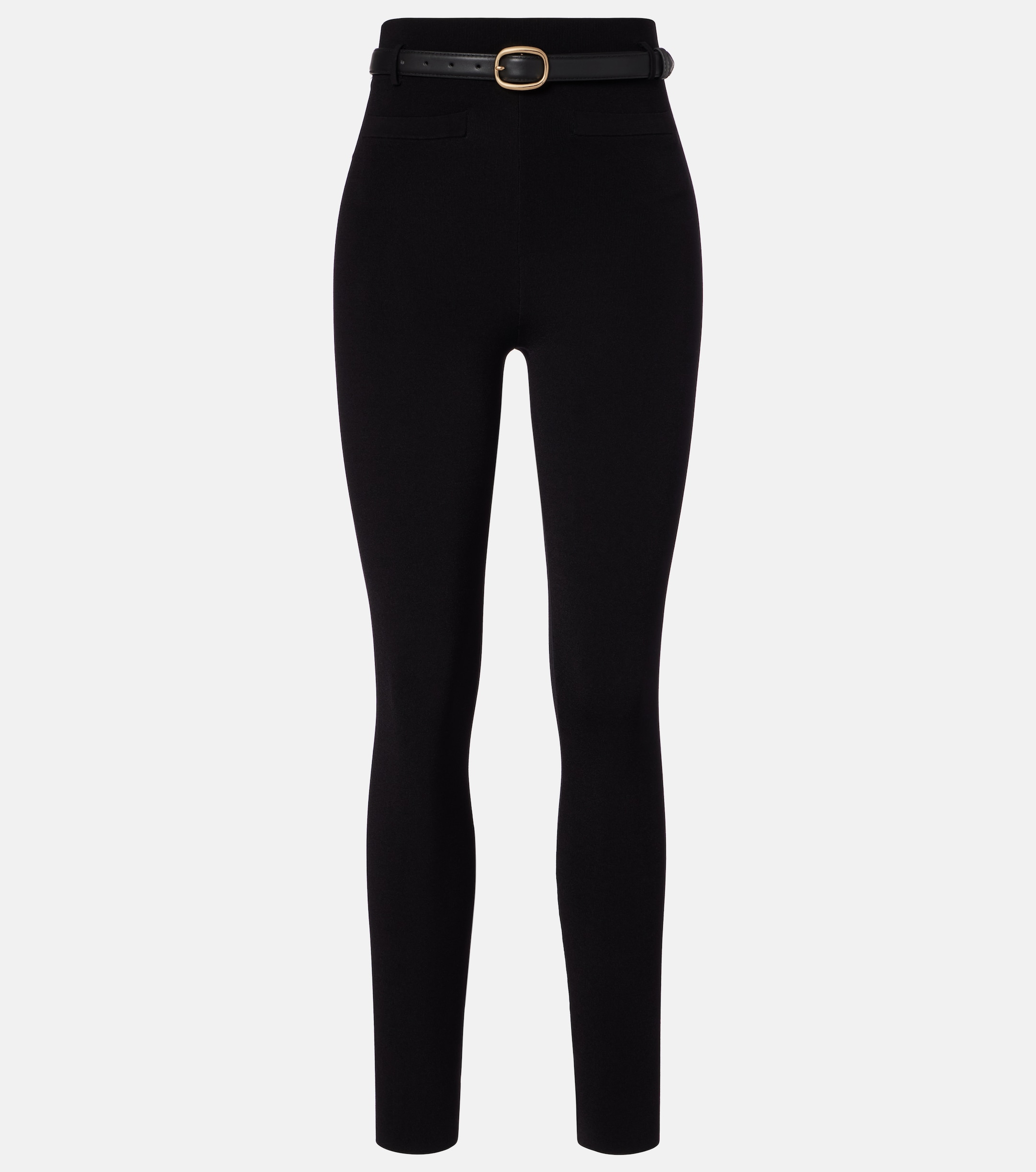 self-portrait Belted high-rise leggings thumbnail