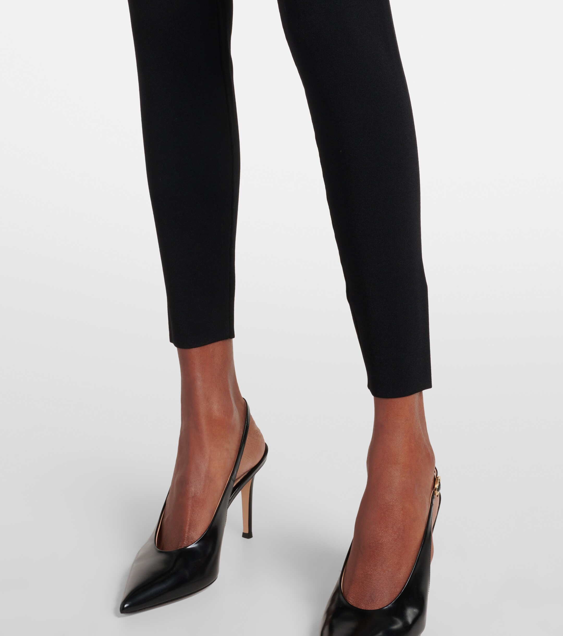 self-portrait Belted high-rise leggings thumbnail