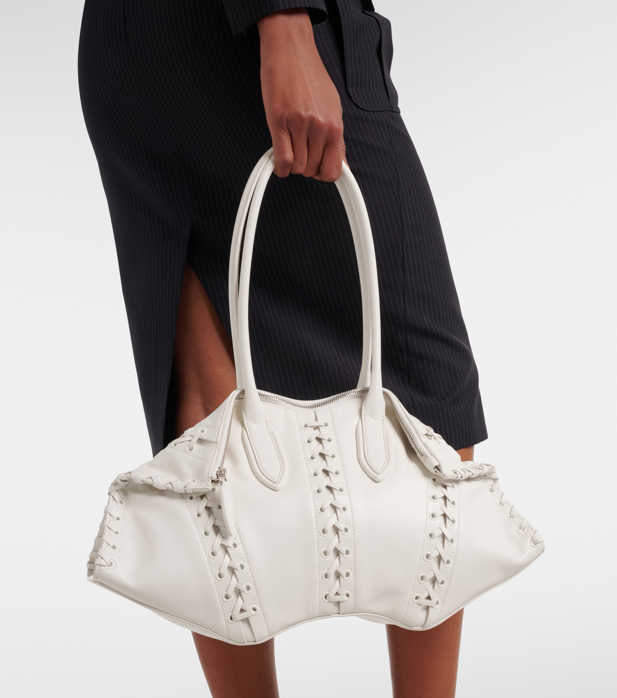McQueen Manta Medium leather shoulder bag