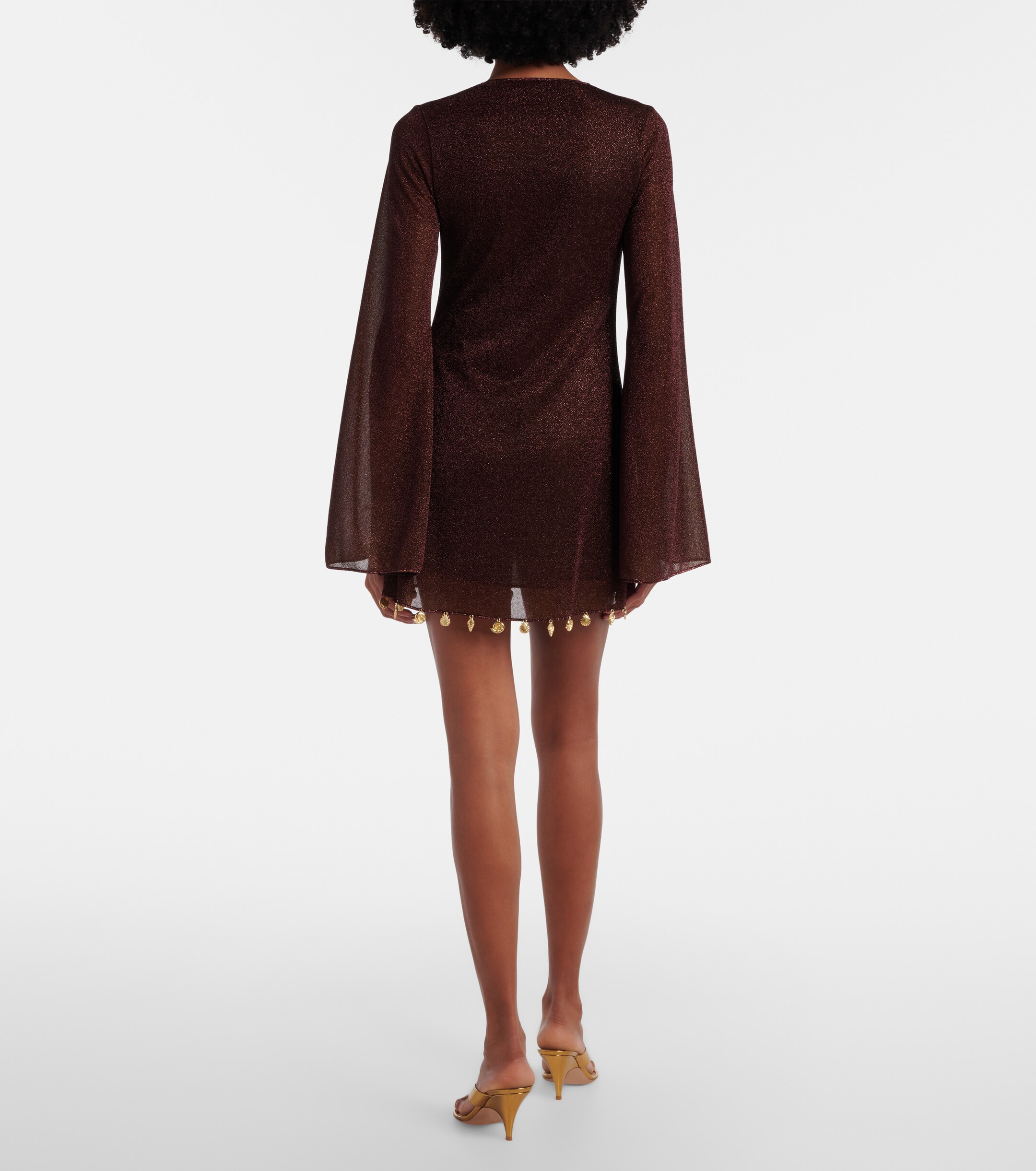 Oséree Oséree Lumière embellished beach dress