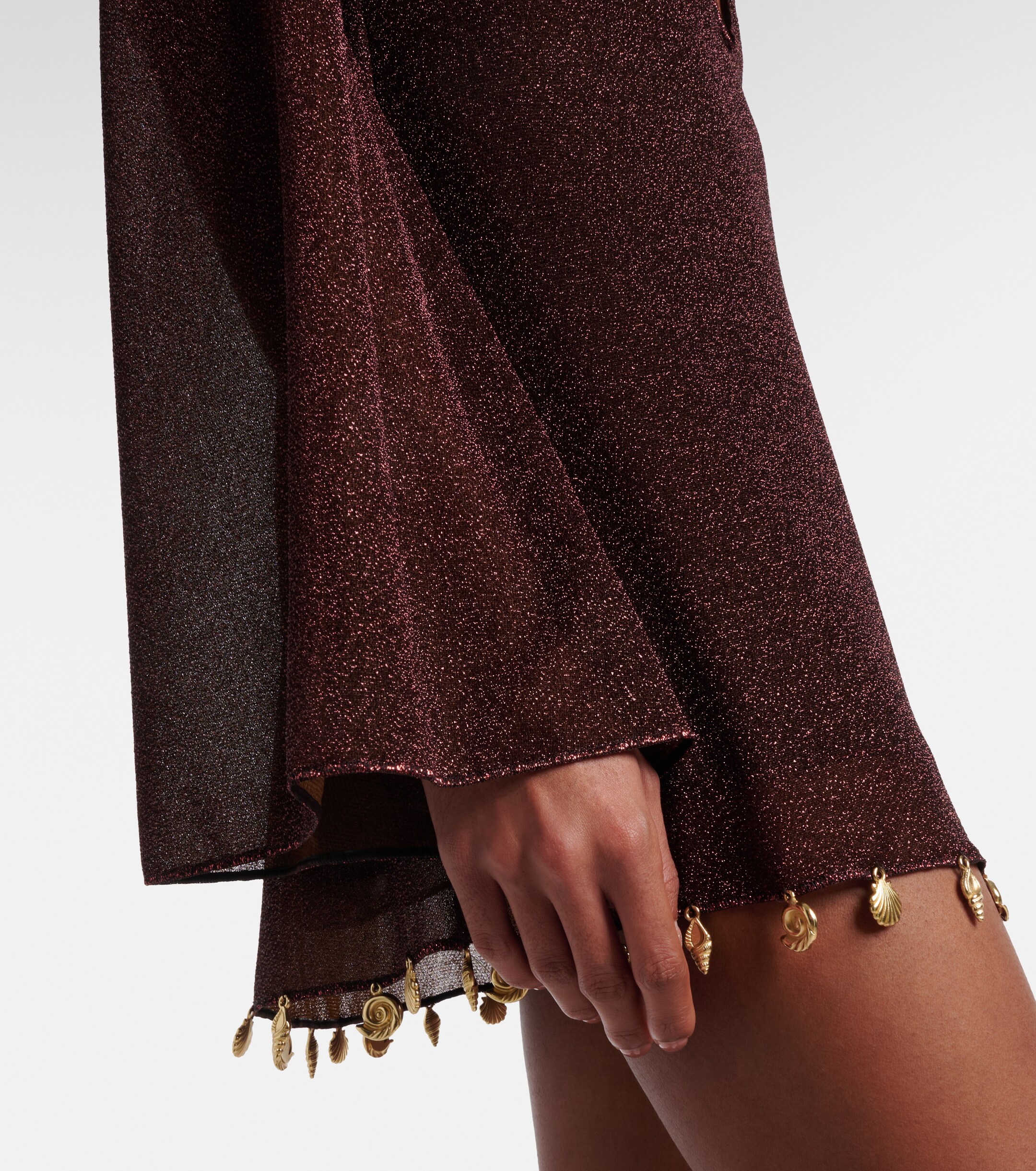 Oséree Oséree Lumière embellished beach dress