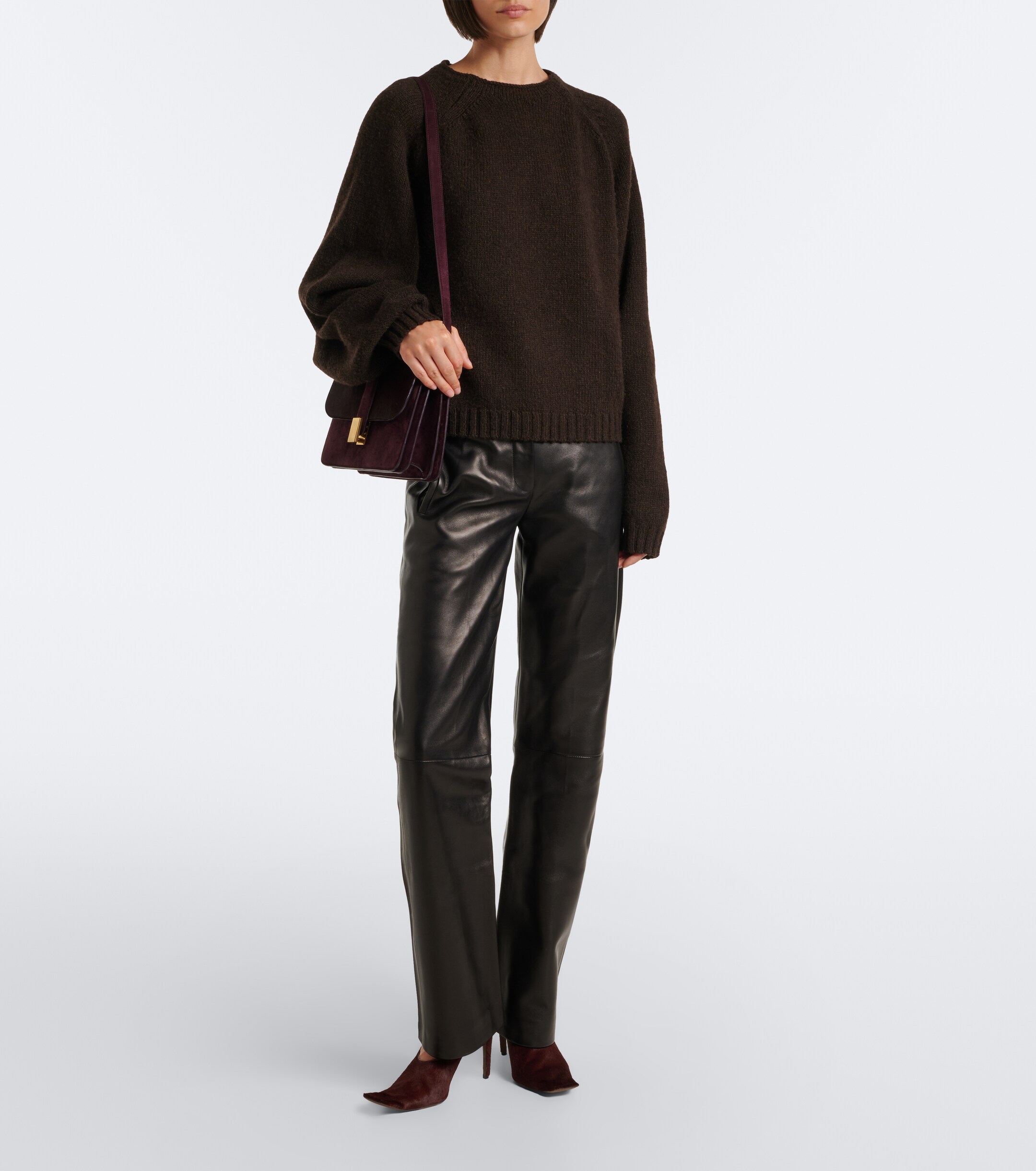 KHAITE Khaite Blake Medium calf hair crossbody bag