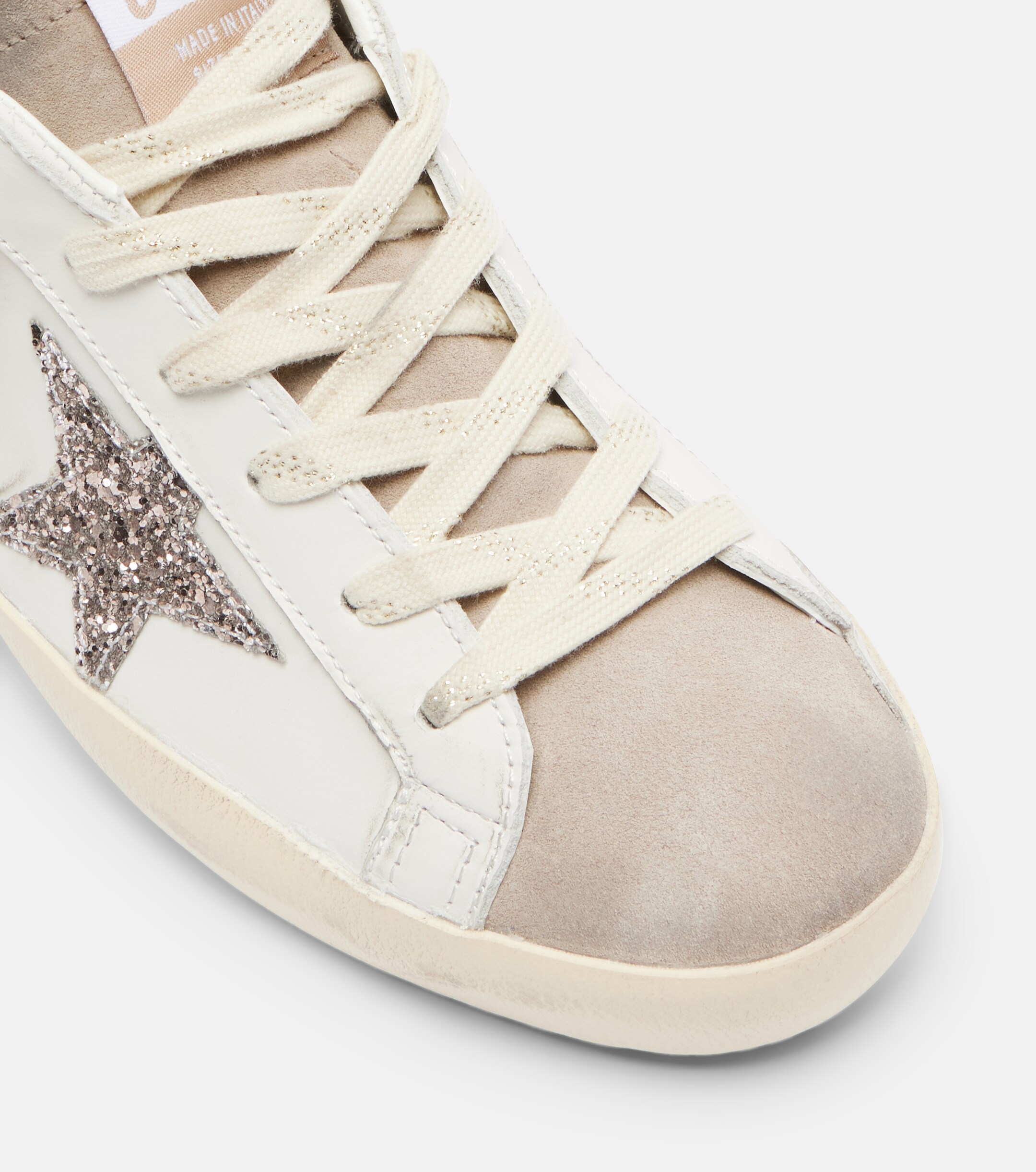 Golden Goose Golden Goose Super-Star glitter leather sneakers
