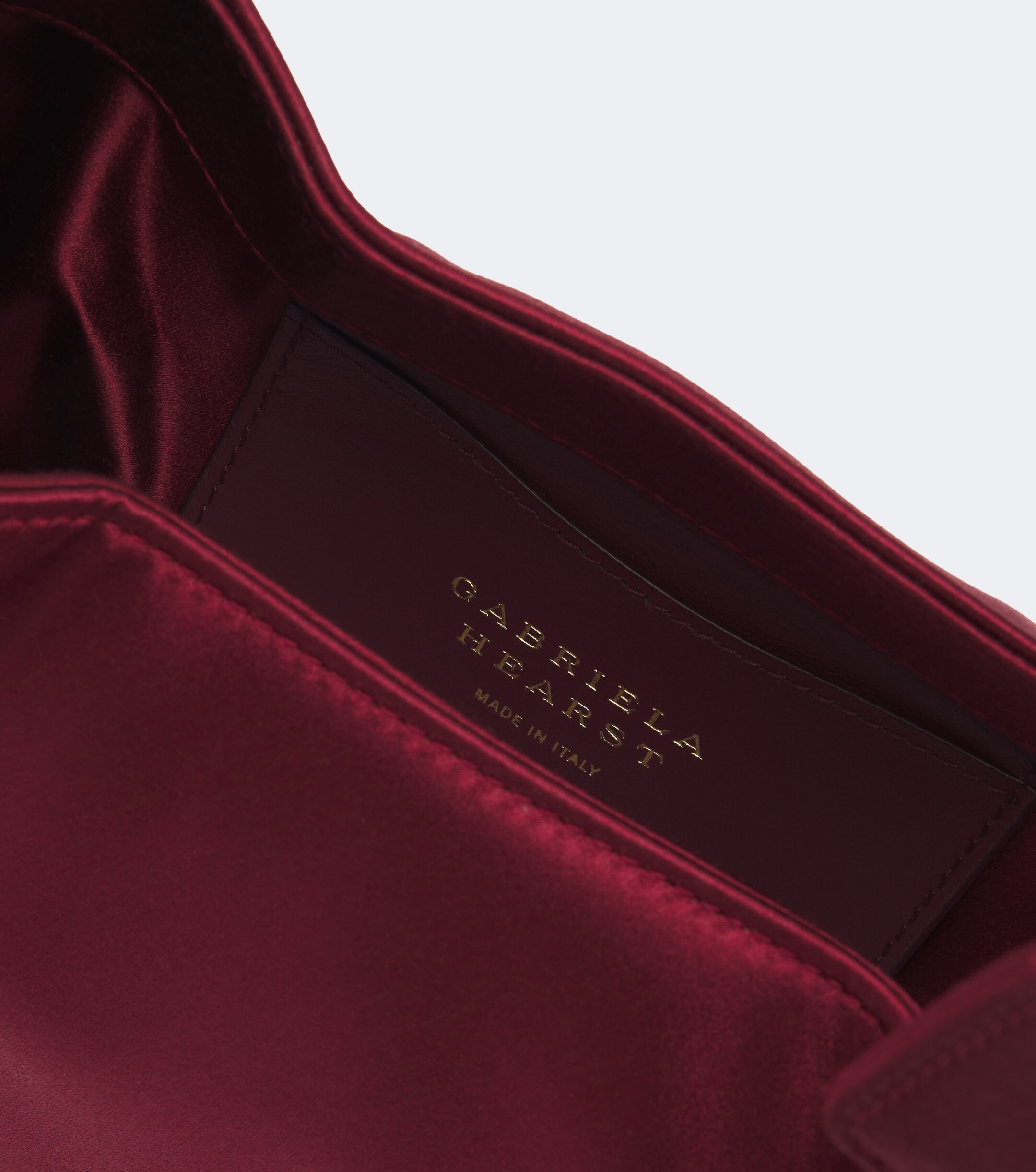 Gabriela Hearst Soft Demi satin clutch