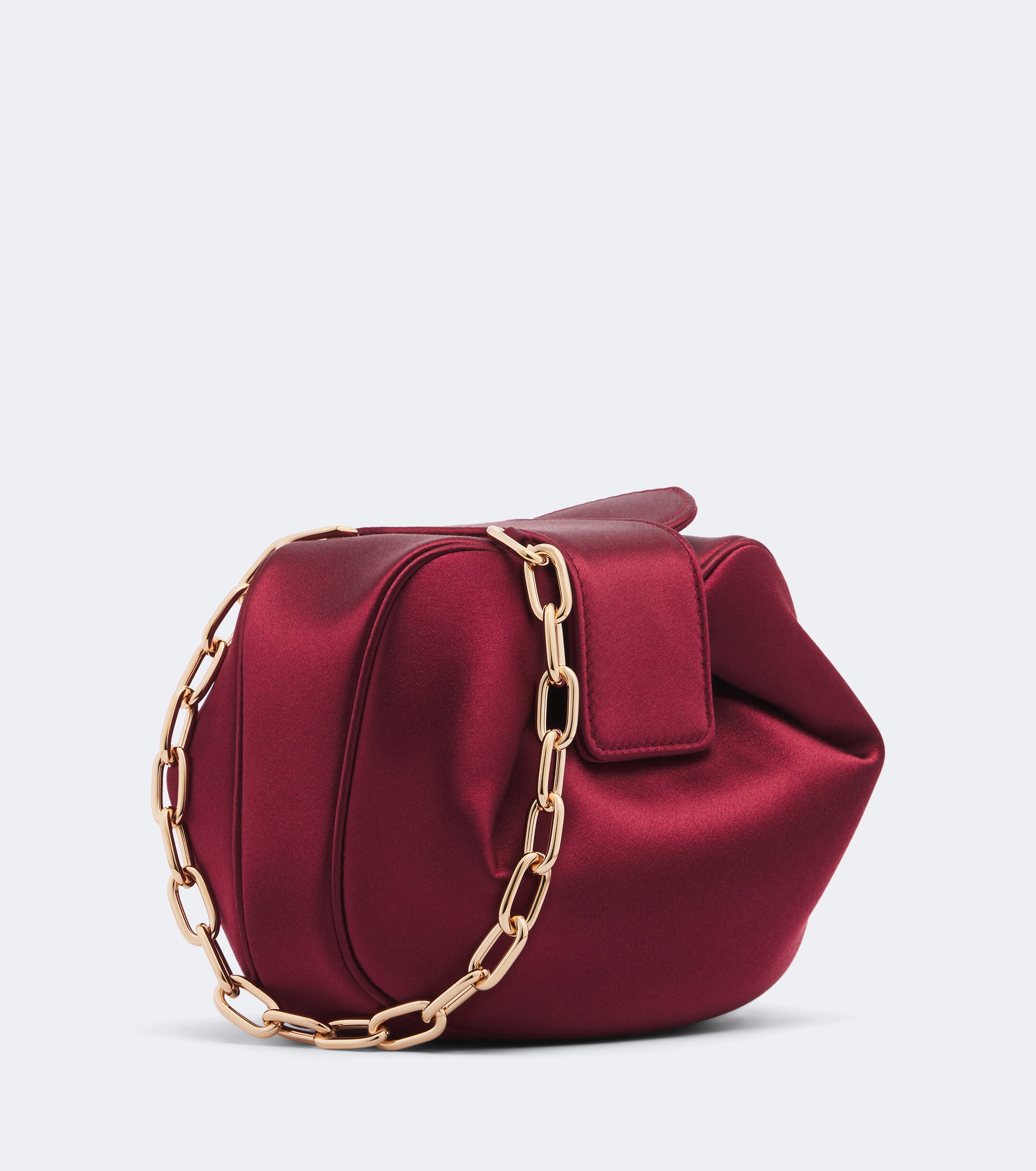 Gabriela Hearst Soft Demi satin clutch