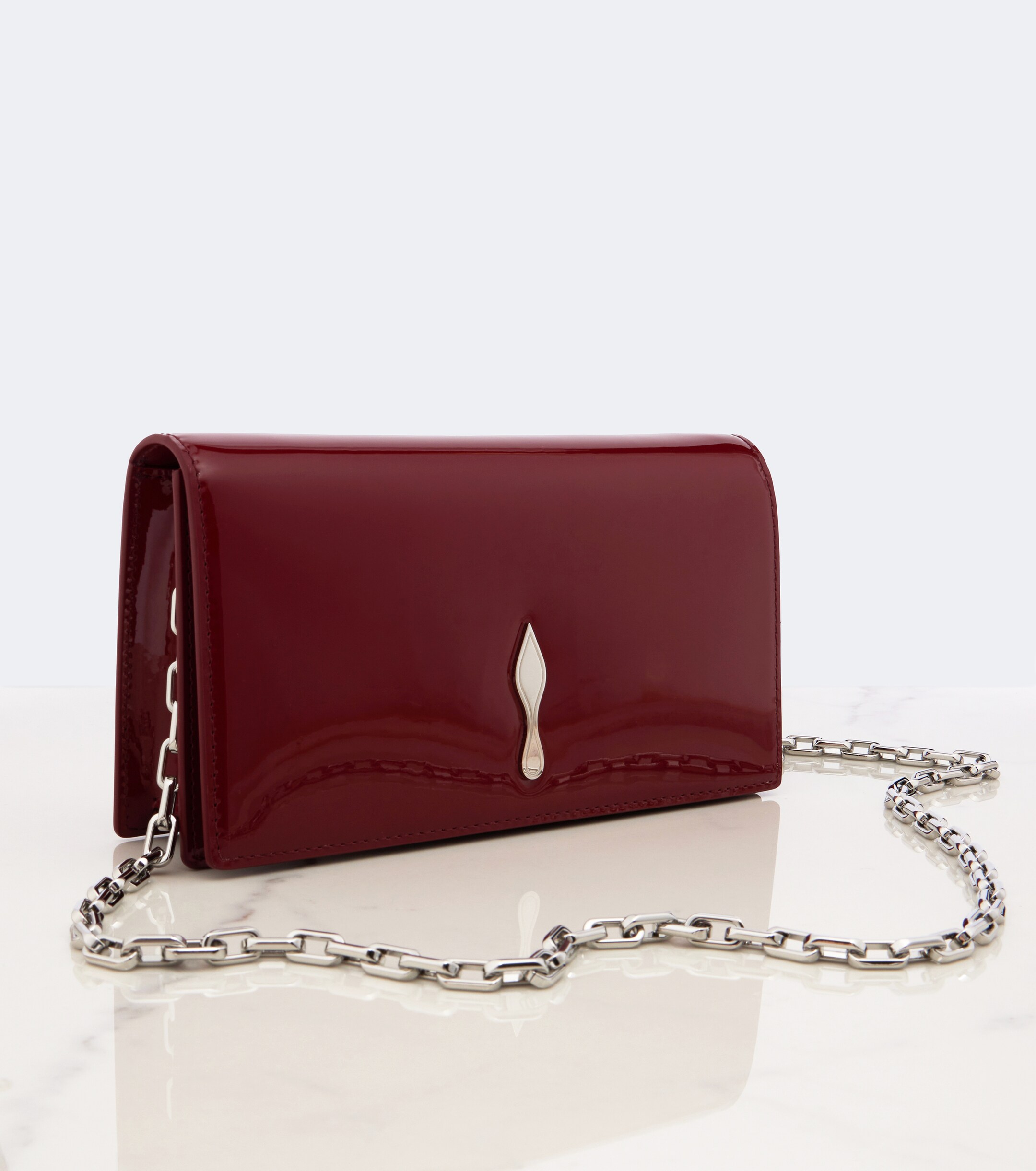 CHRISTIAN LOUBOUTIN Bettina patent leather clutch