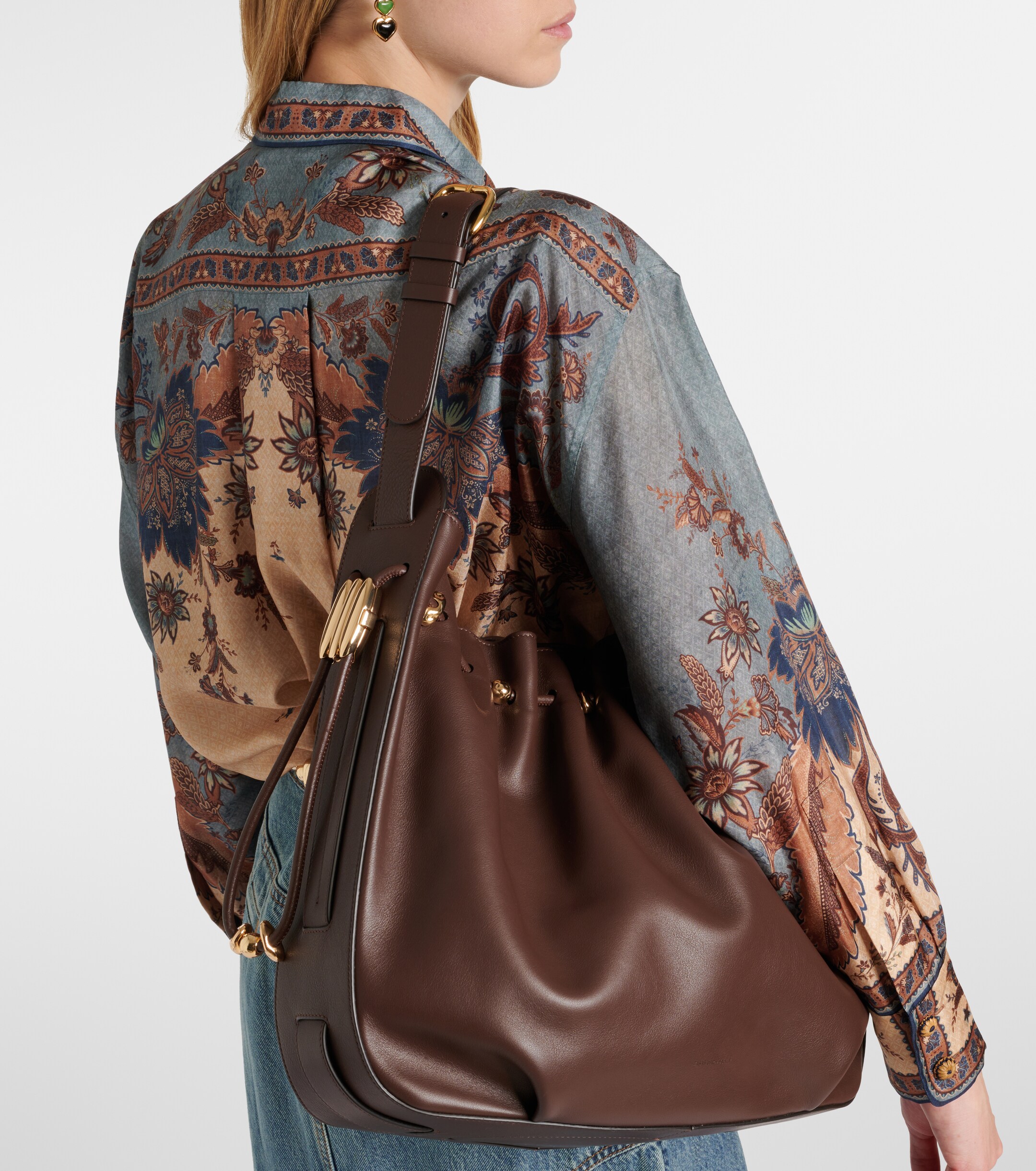 Zimmermann Halcyon Large leather bucket bag