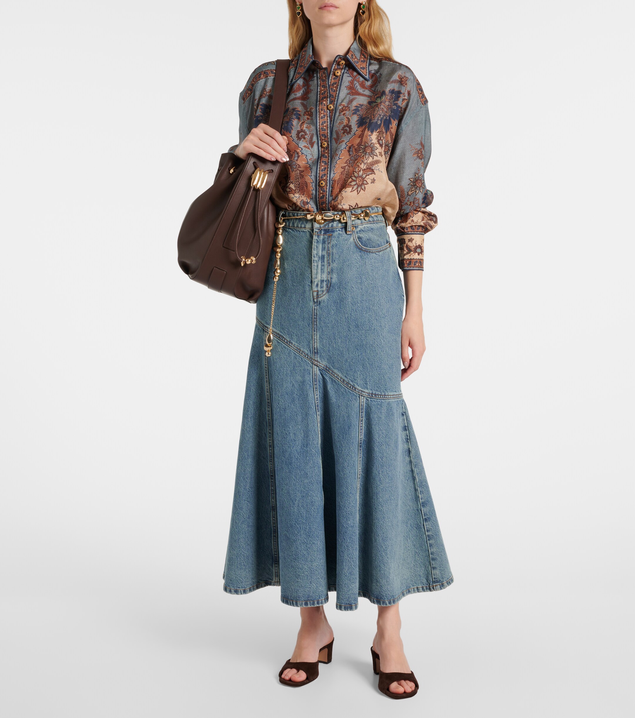 Zimmermann Halcyon Large leather bucket bag