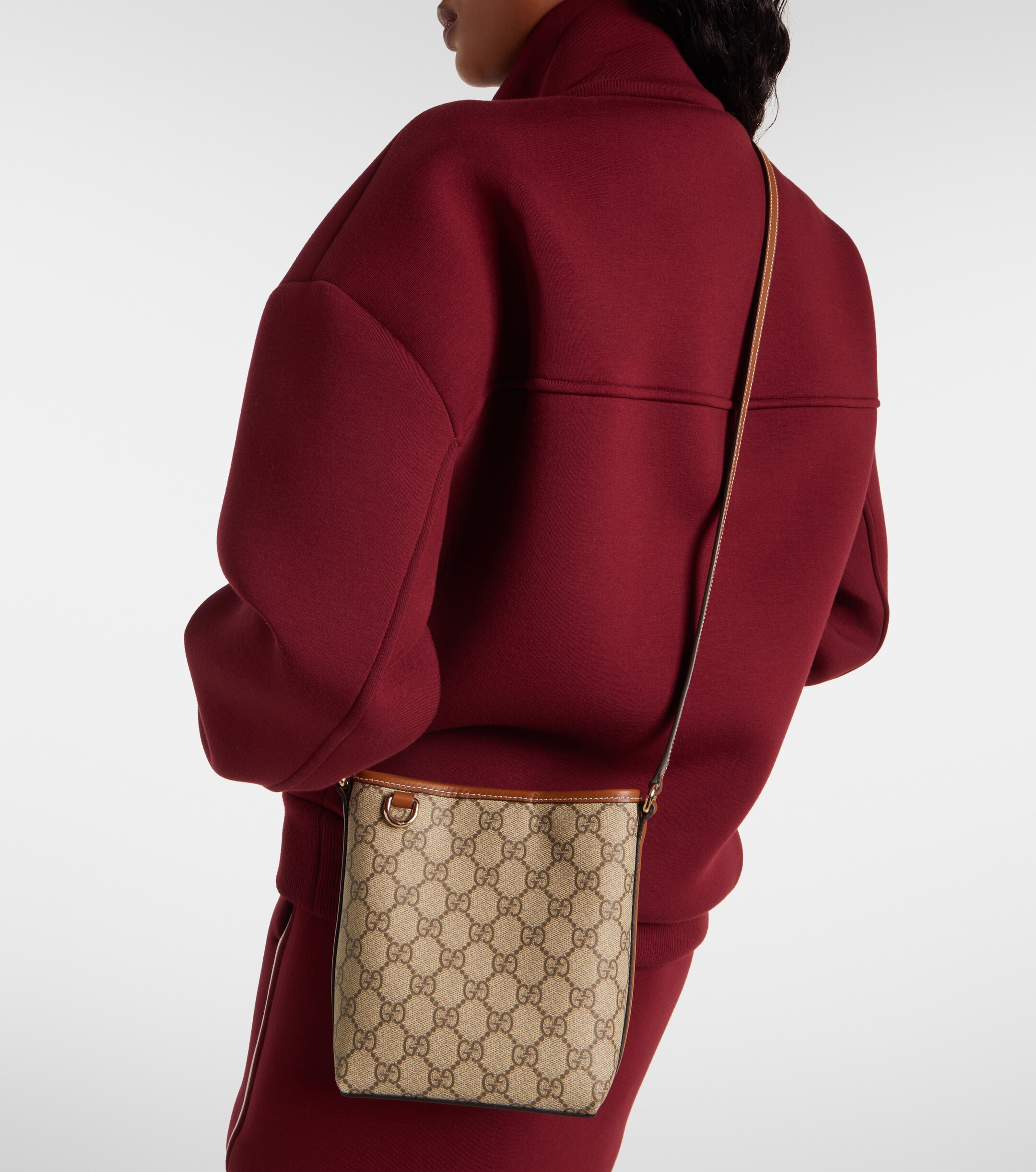 Gucci GG Emblem Small bucket bag