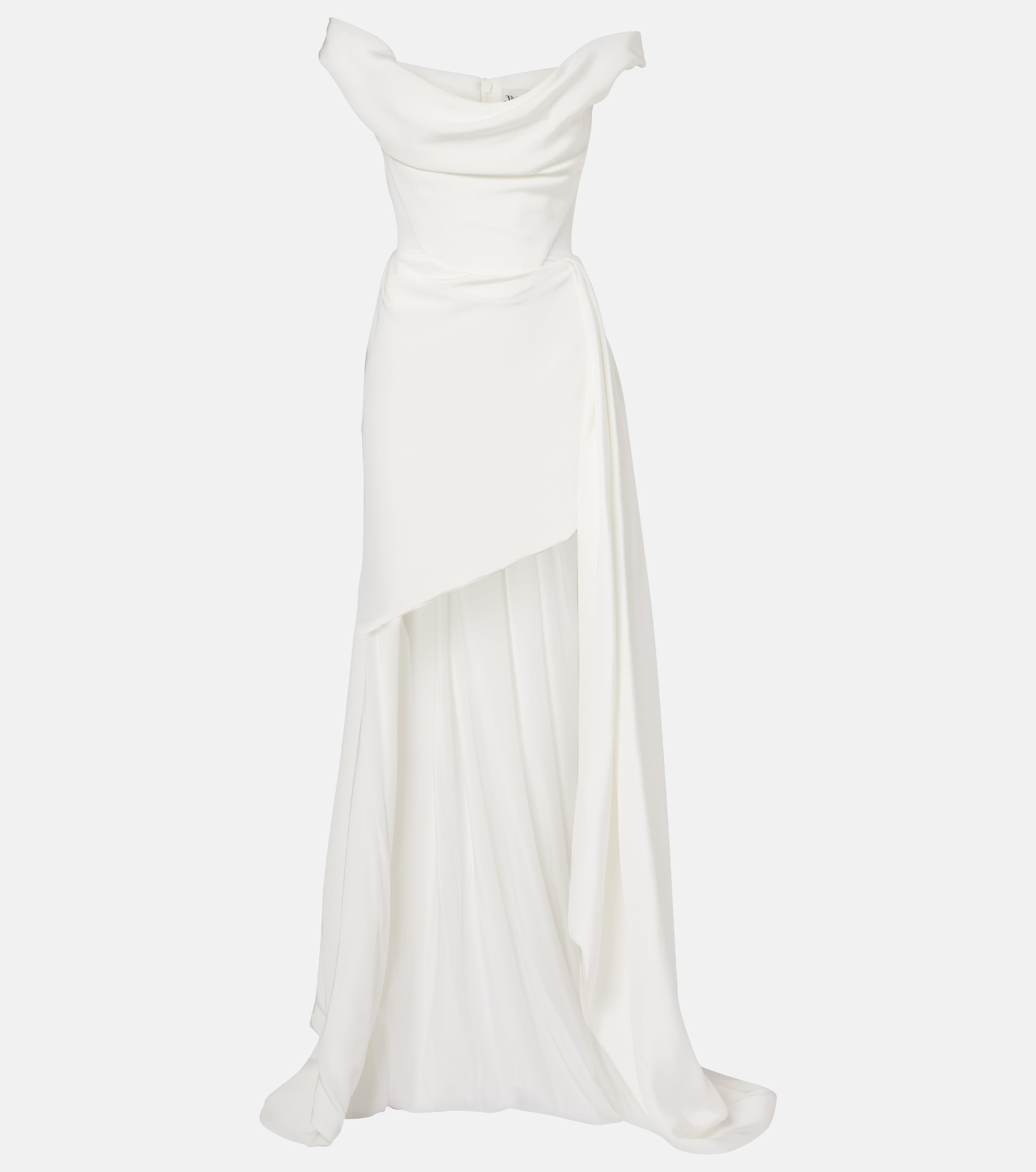 Vivienne Westwood Bridal Comet asymmetric silk bustier gown