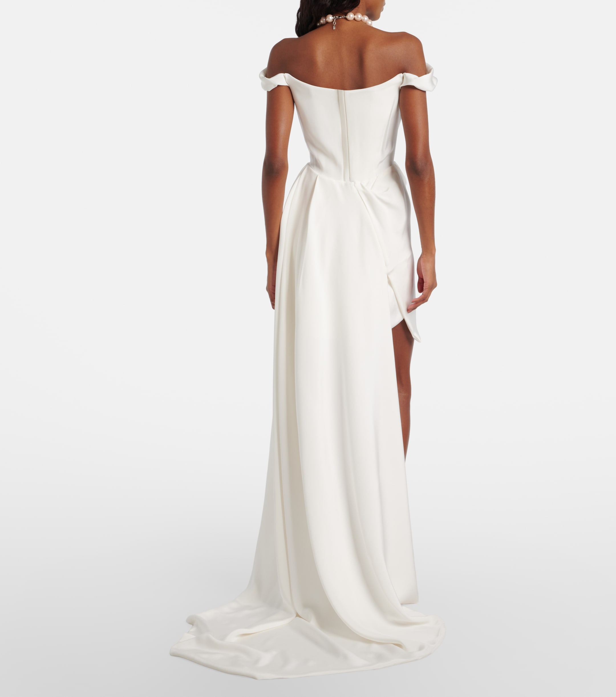 Vivienne Westwood Bridal Comet asymmetric silk bustier gown