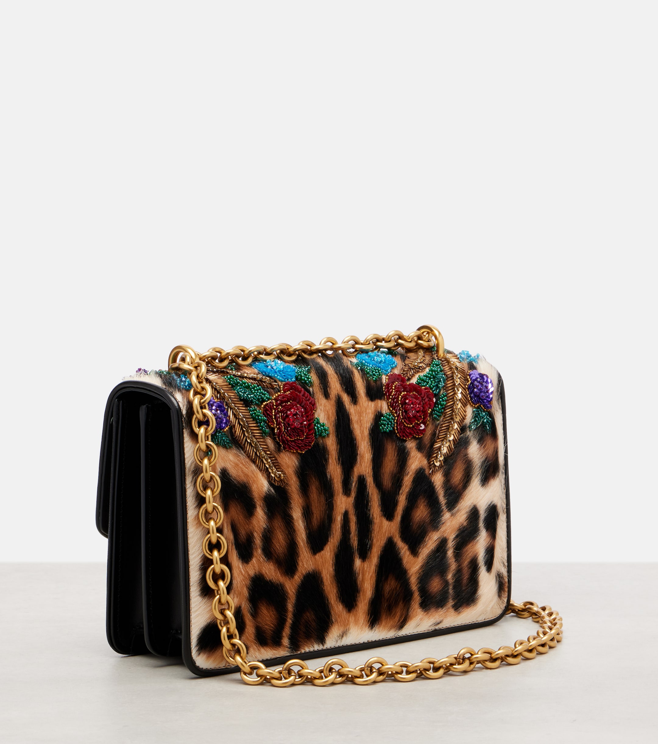 Valentino Garavani Vain Small embellished calf hair shoulder bag thumbnail