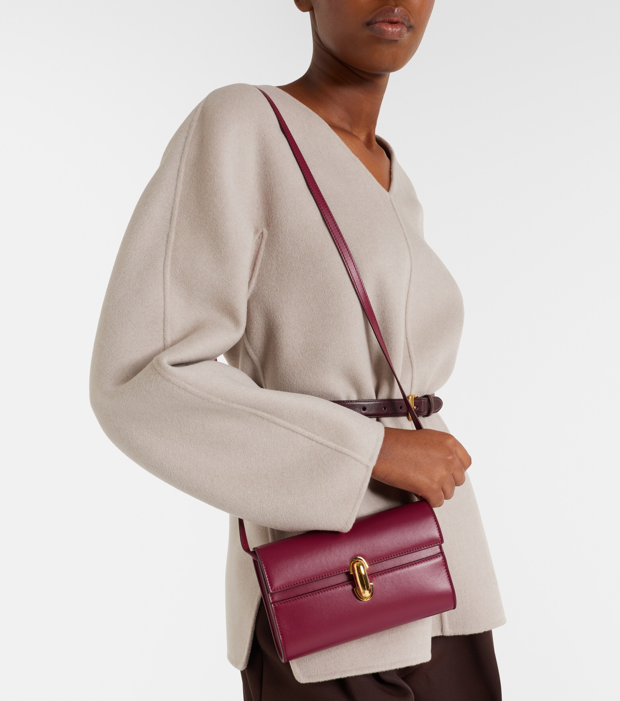 Savette Symmetry Mini leather crossbody bag thumbnail