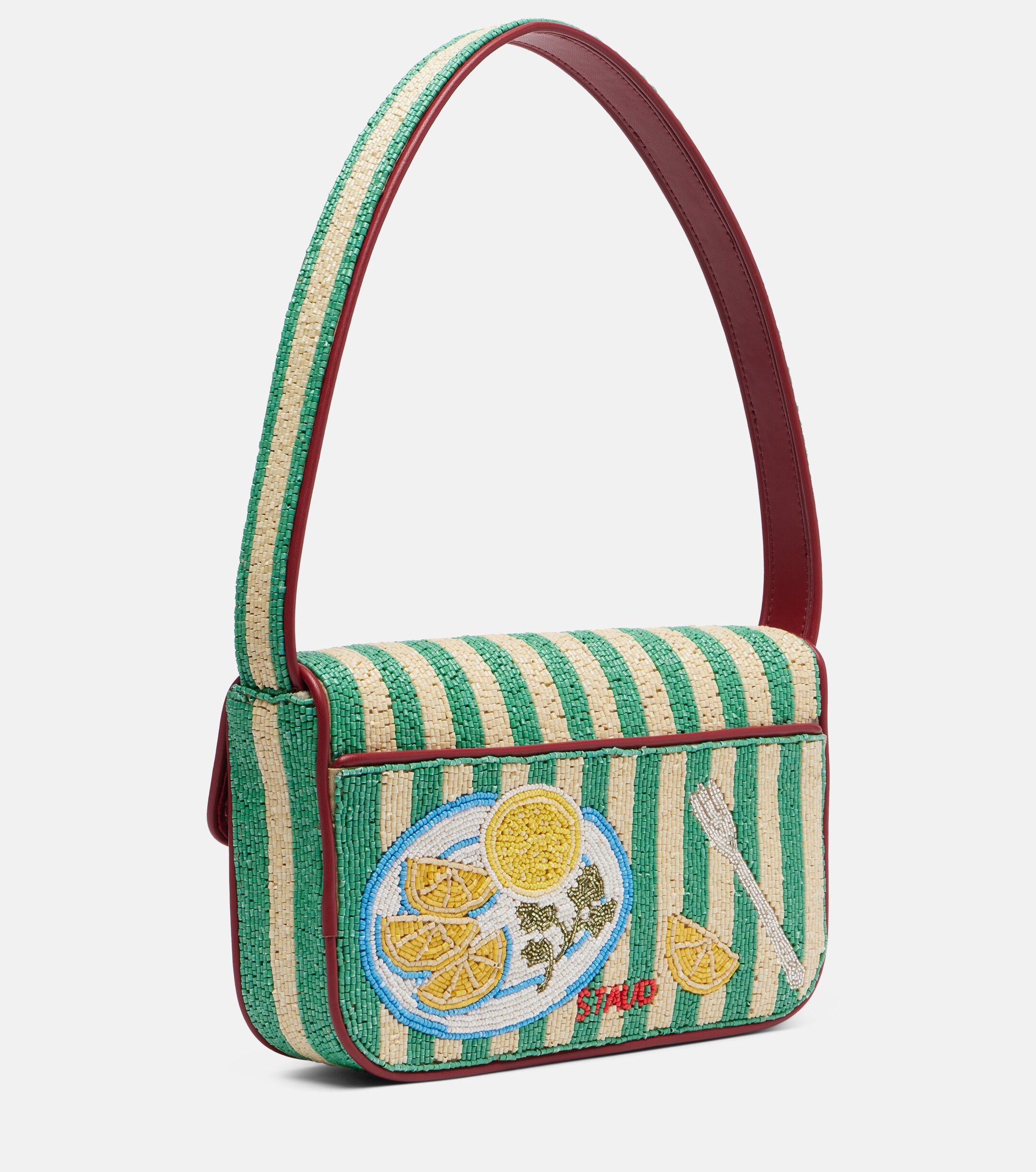 Staud Tommy beaded shoulder bag