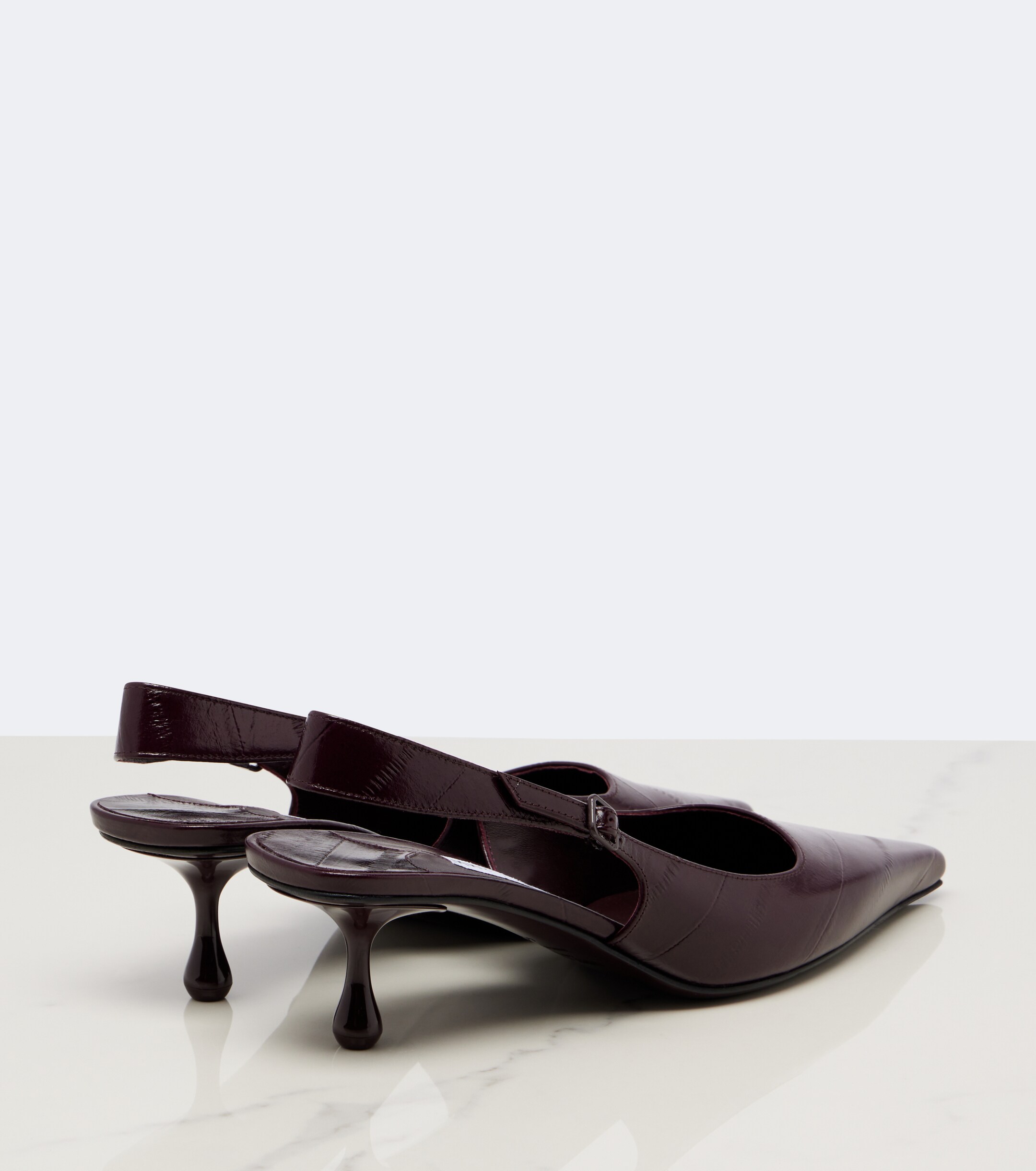 JIMMY CHOO Jimmy Choo Amel leather slingback pumps