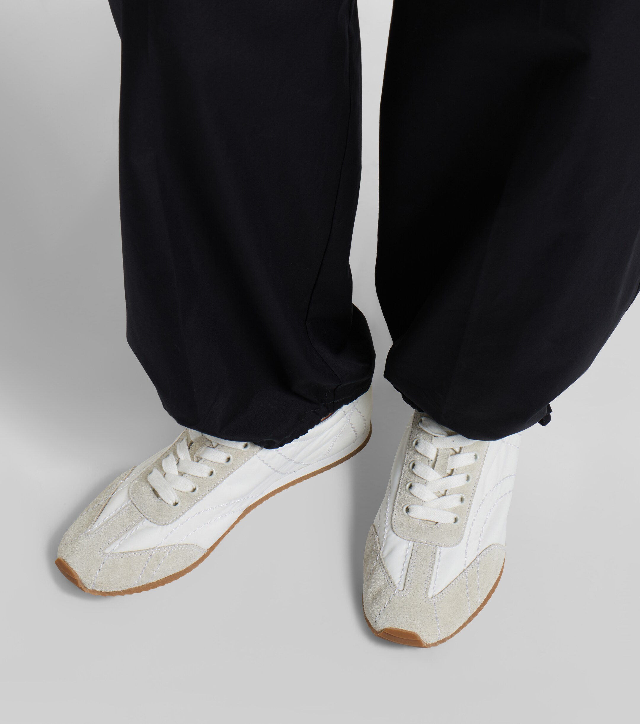 TOTEME Toteme Flex suede-trimmed sneakers