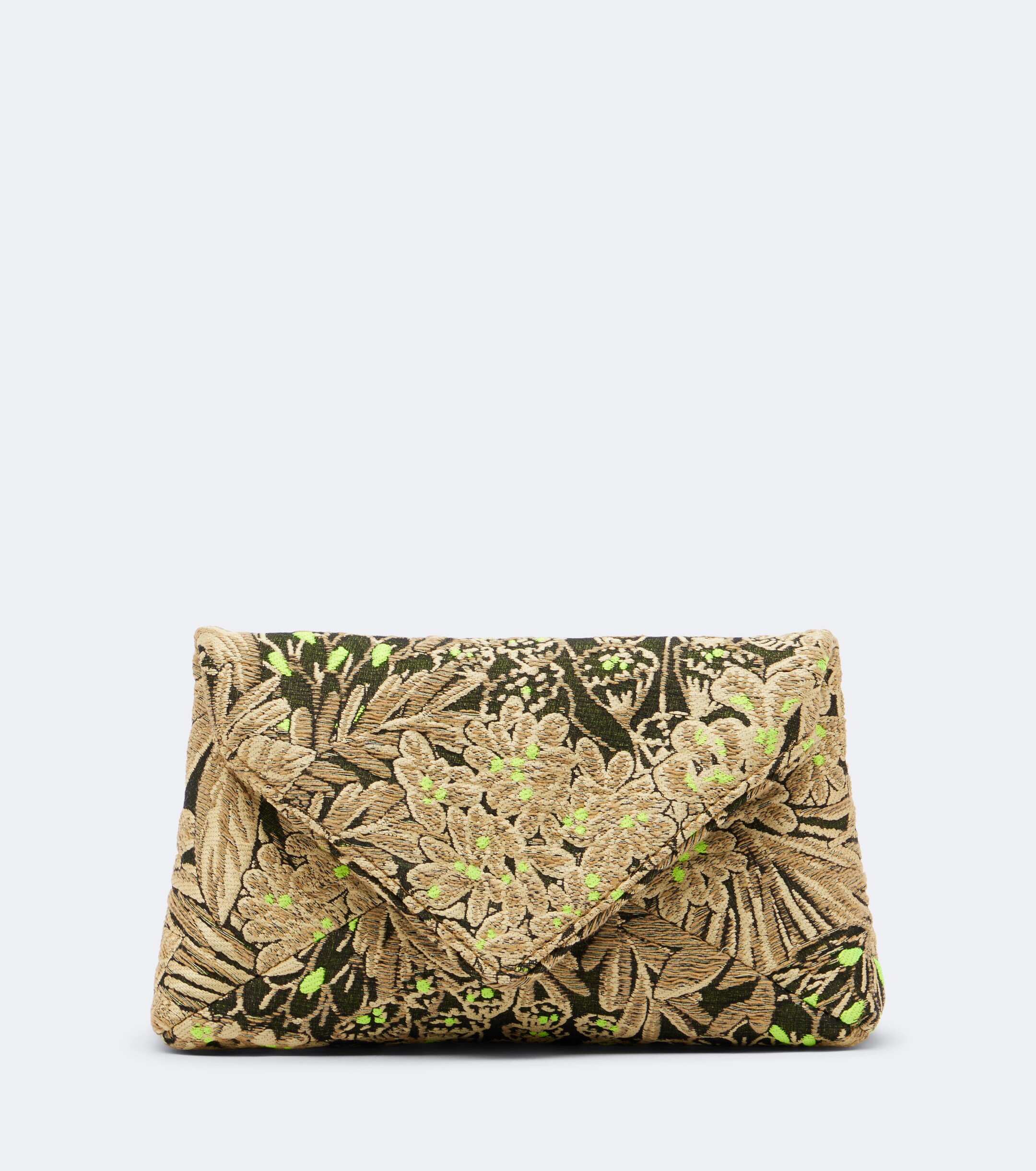 Dries Van Noten Small floral jacquard clutch