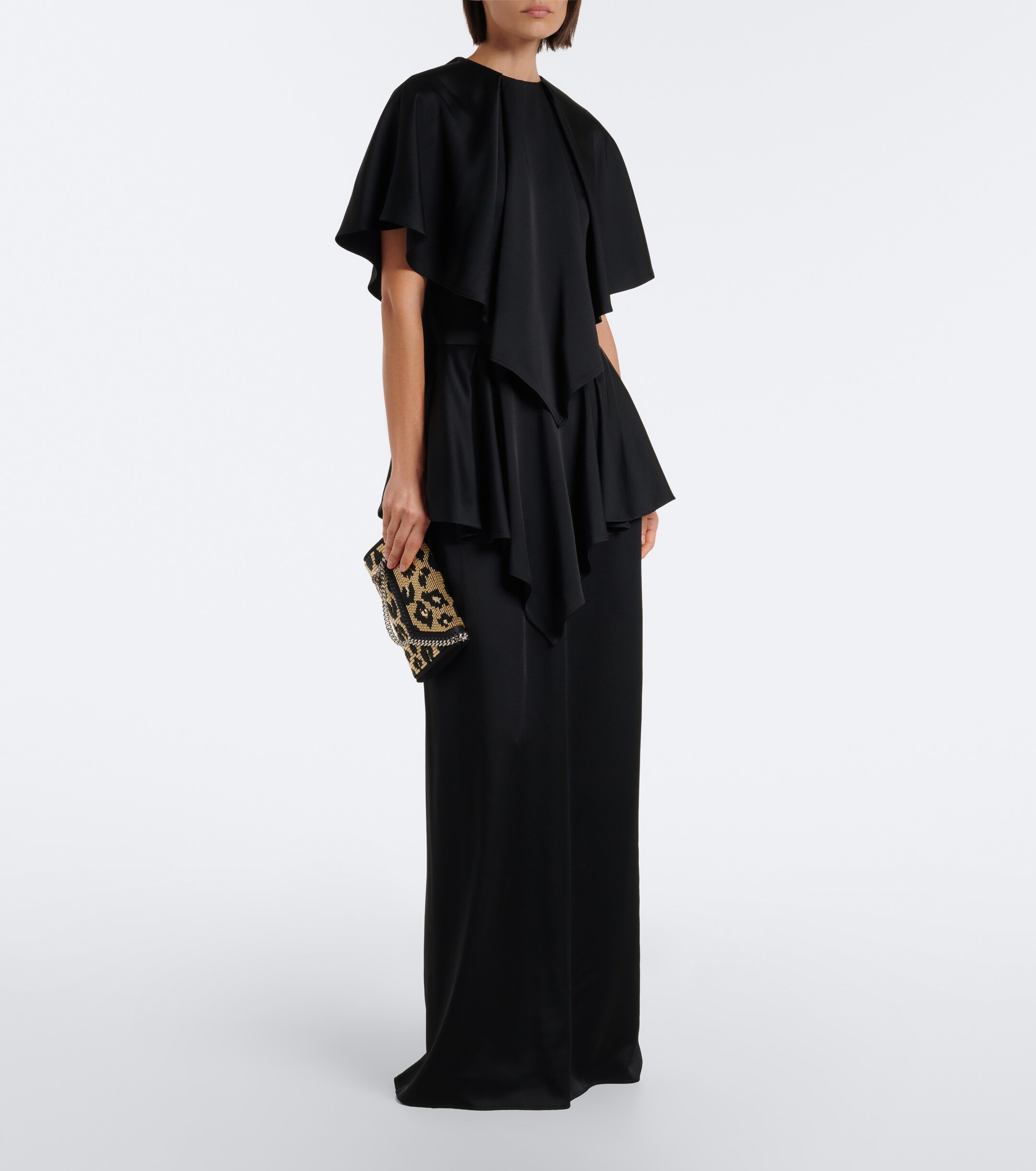 Stella McCartney Stella McCartney Caped satin gown