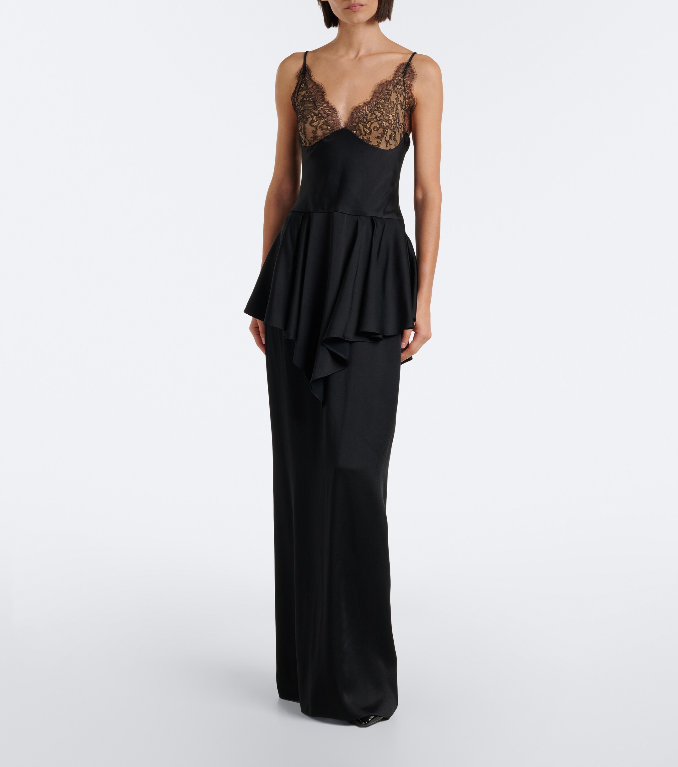 Stella McCartney Stella McCartney Caped satin gown