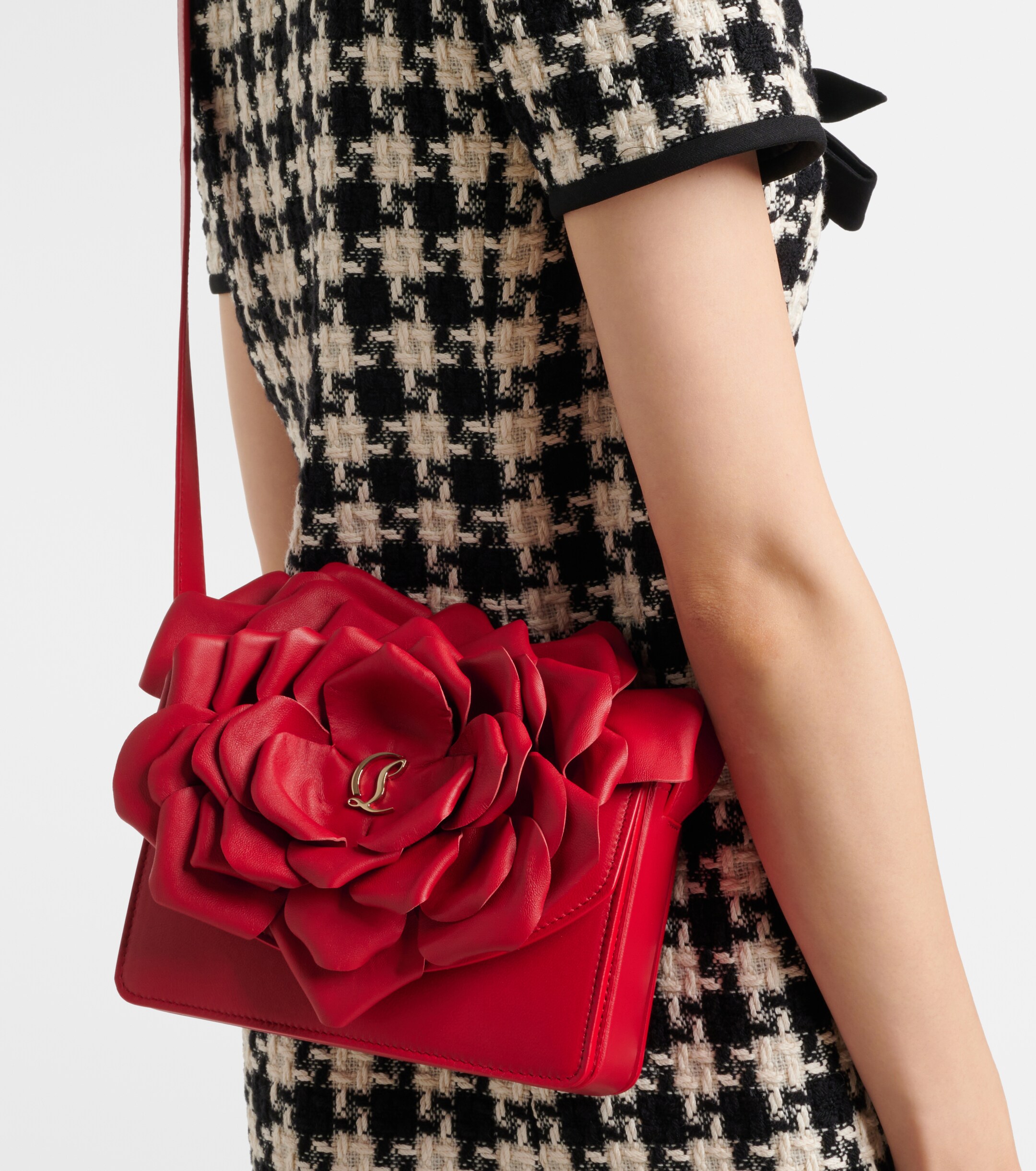 CHRISTIAN LOUBOUTIN Loubi54 appliqué leather crossbody bag