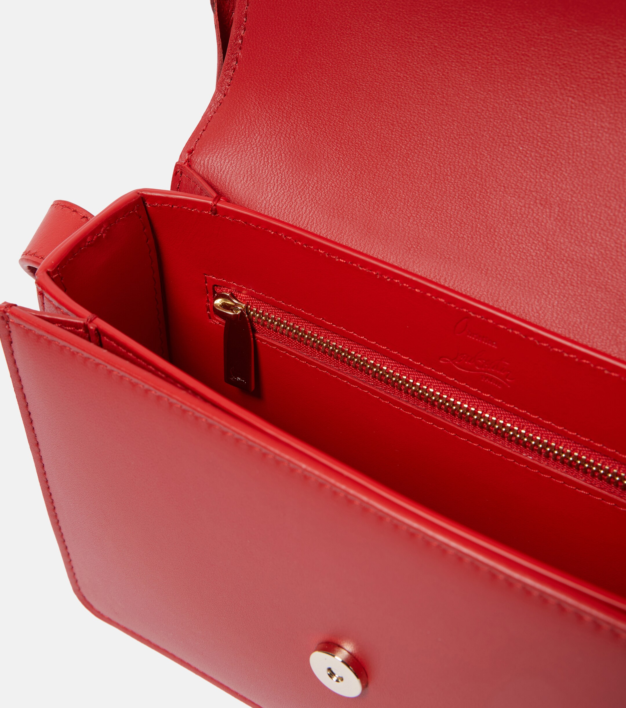 CHRISTIAN LOUBOUTIN Loubi54 appliqué leather crossbody bag