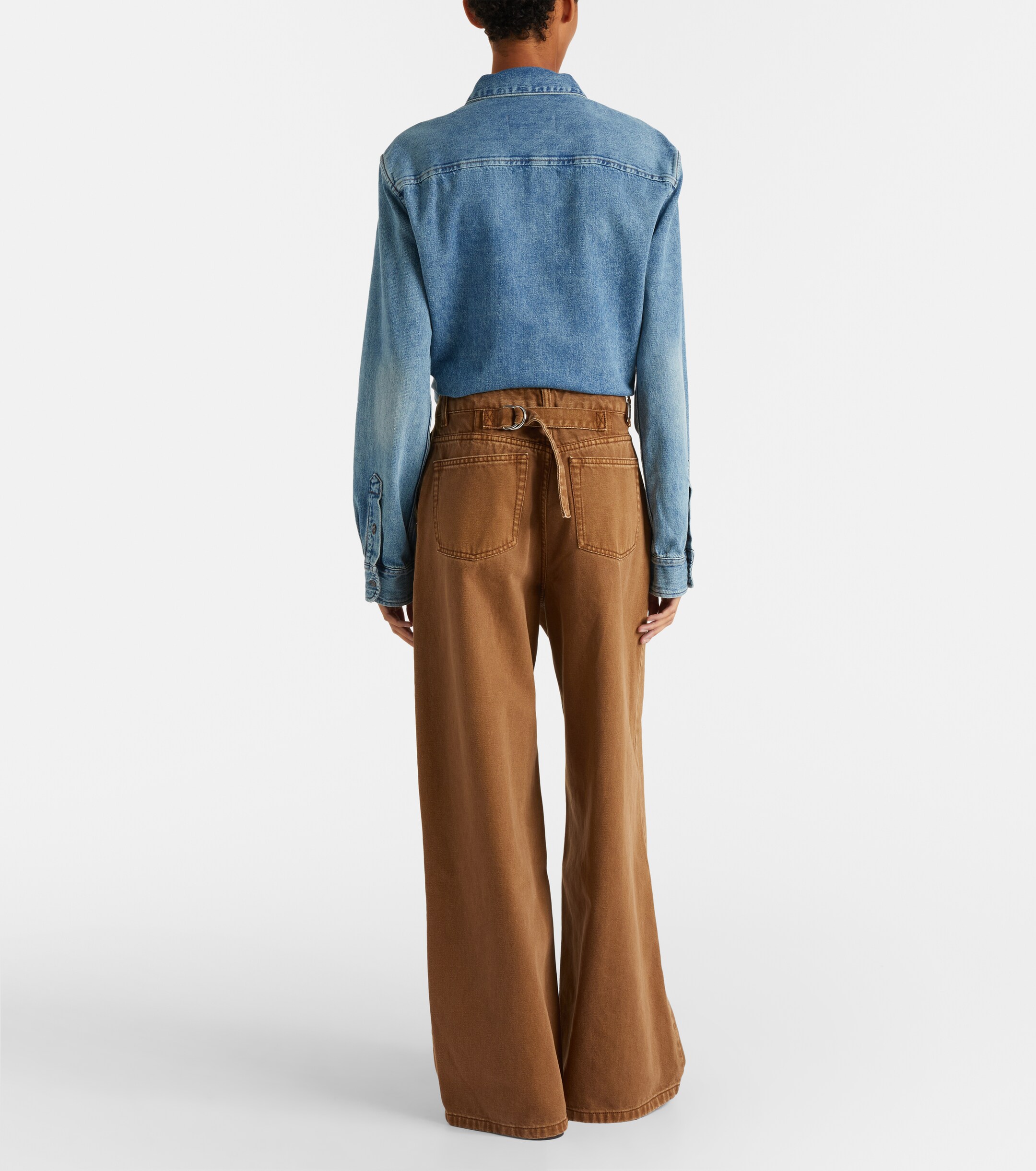 Ami Paris Cotton twill wide-leg pants thumbnail
