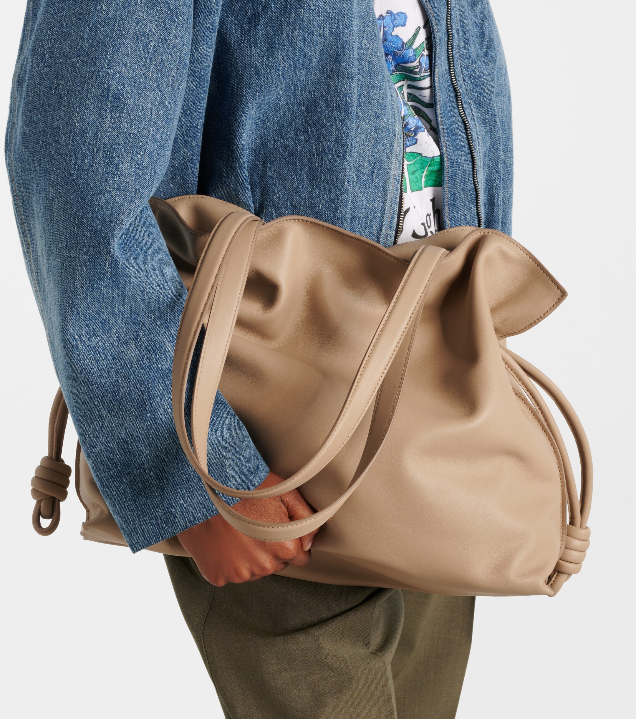 Loewe Flamenco Large leather clutch