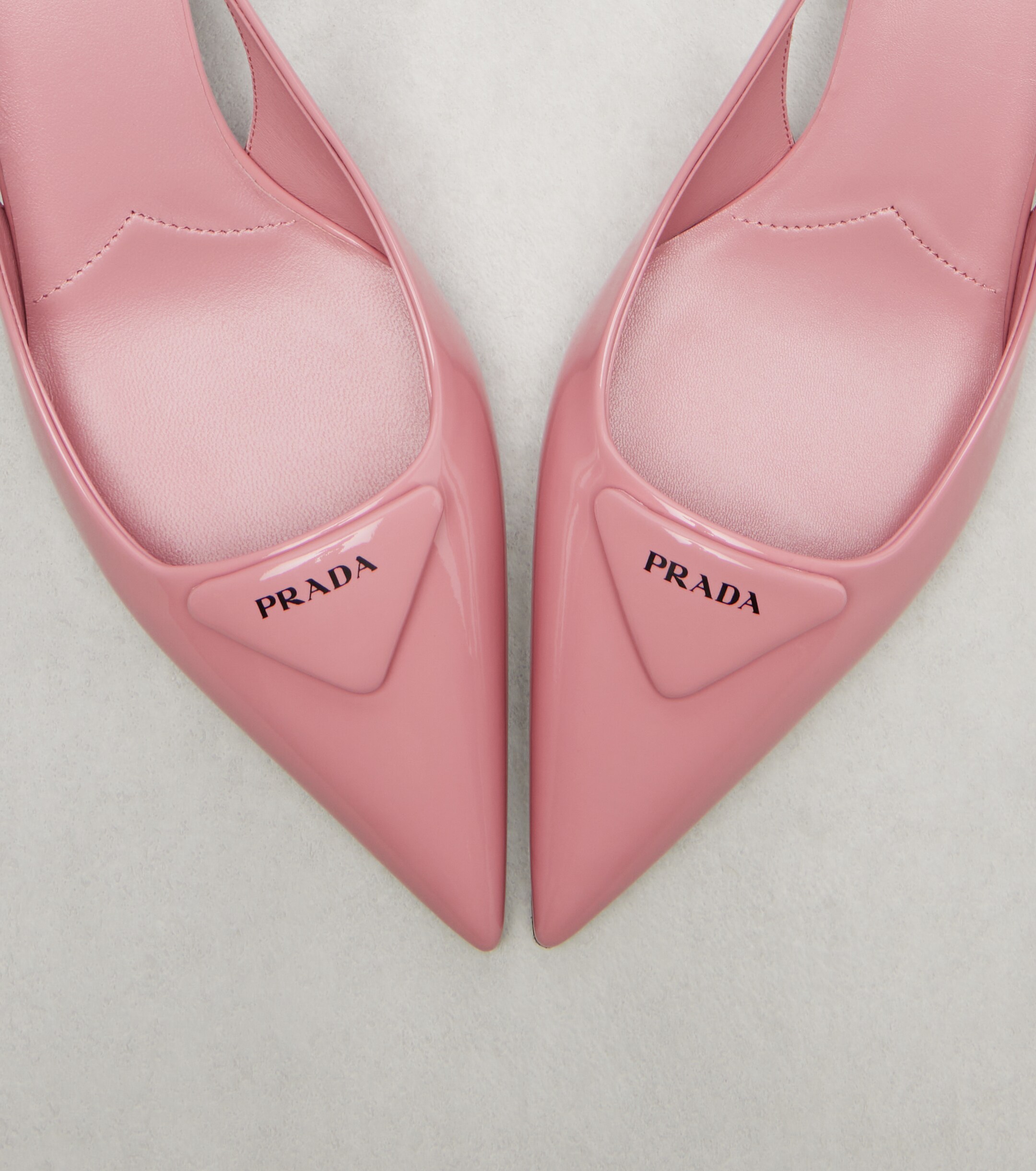 Prada Patent leather slingback pumps
