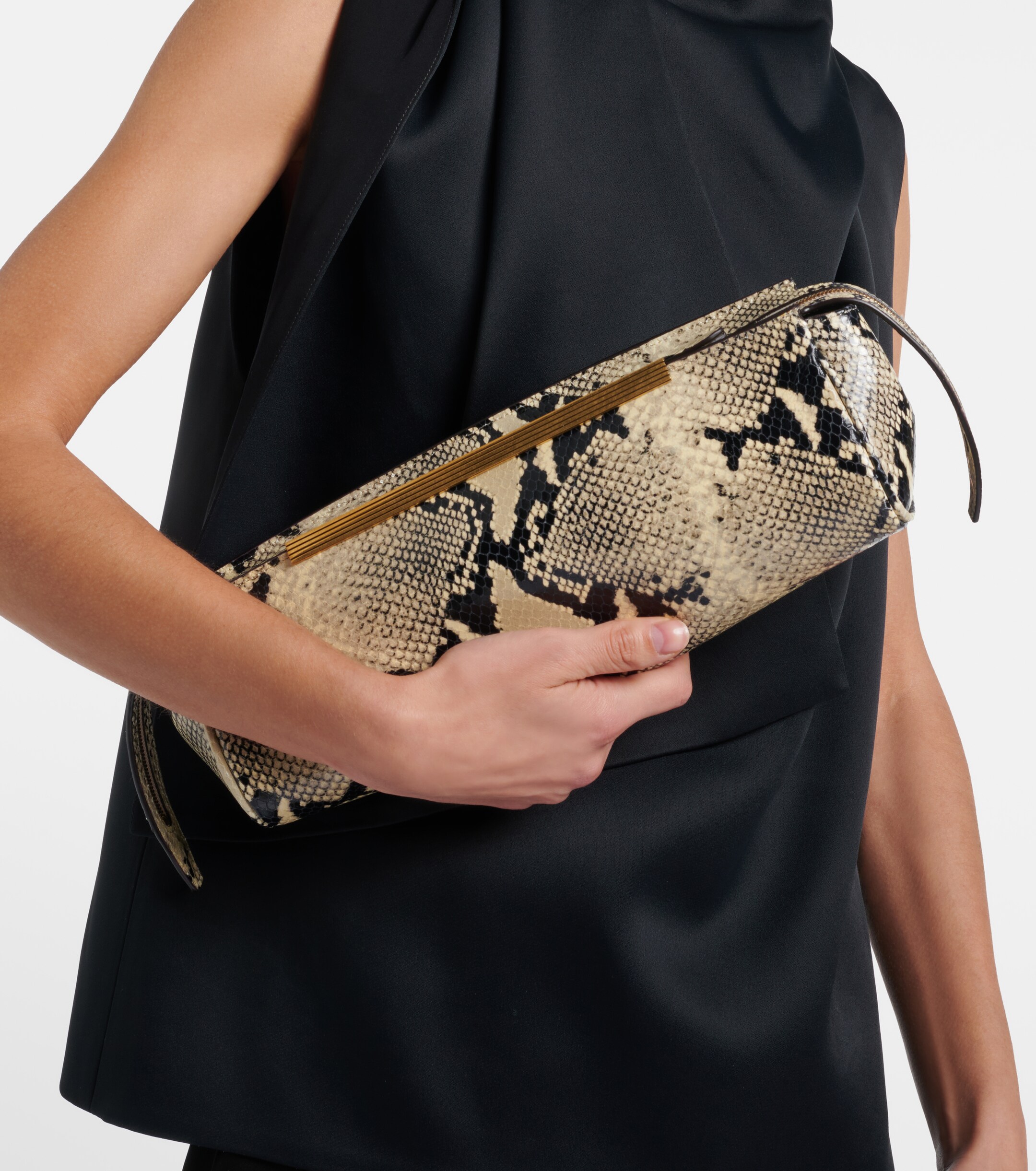 KHAITE Donna leather clutch