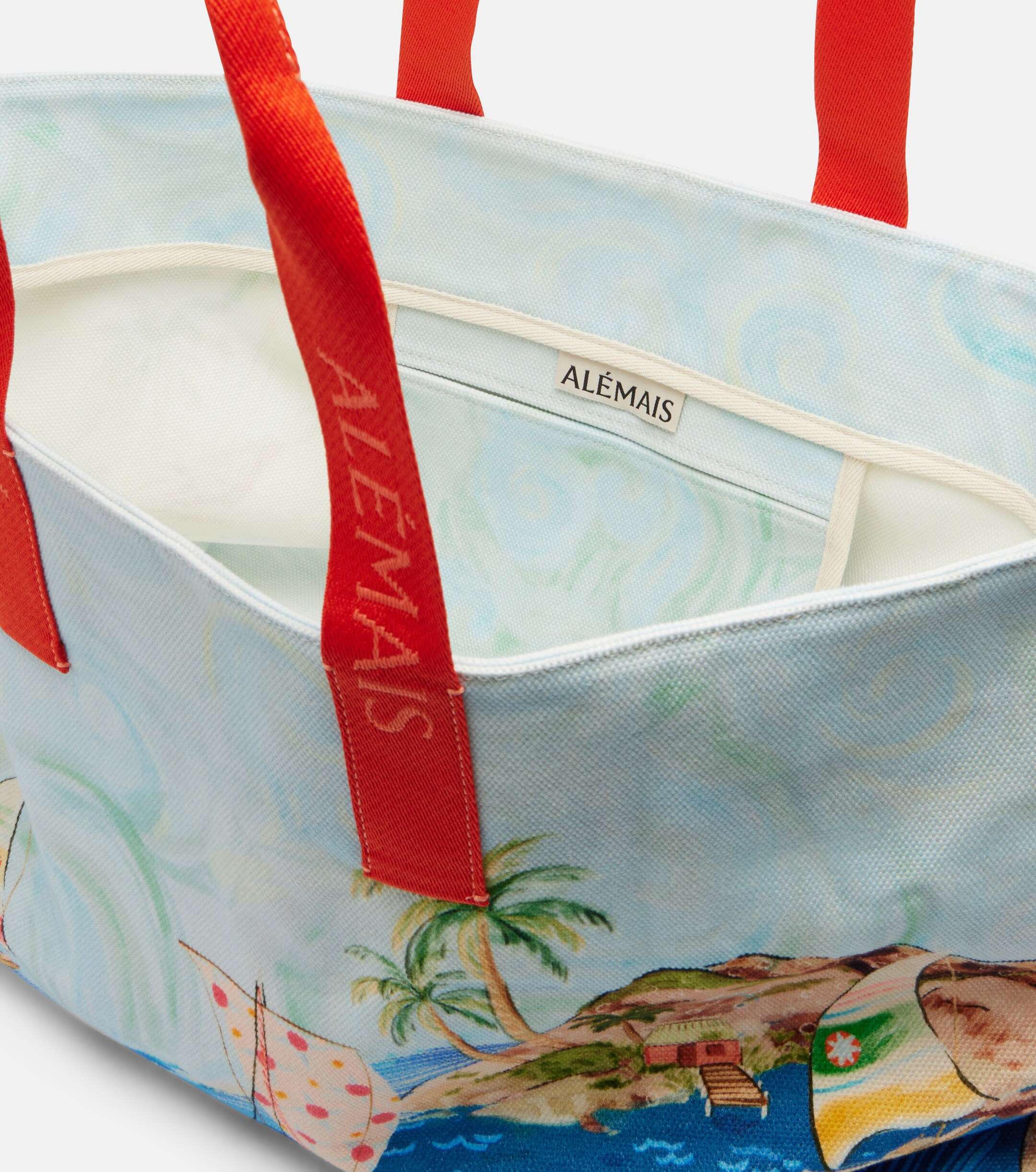 Alémais Printed cotton canvas tote bag