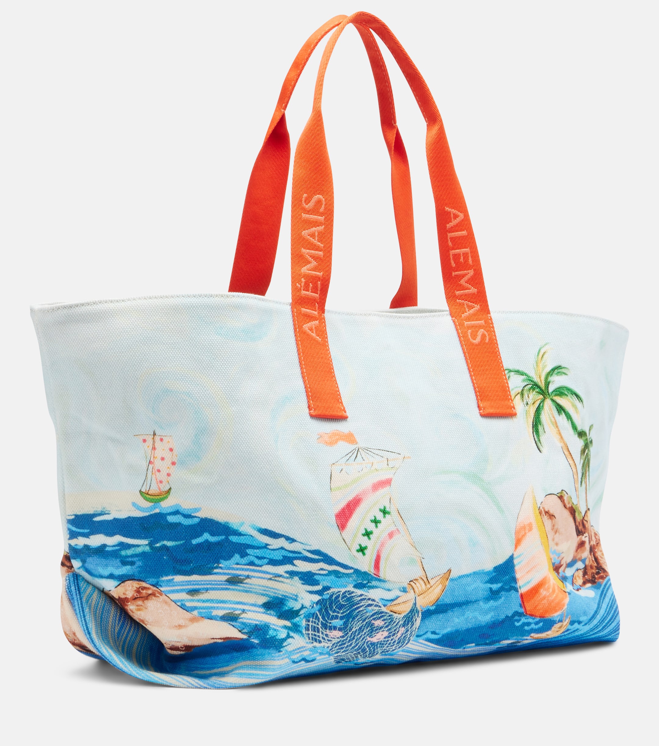 Alémais Printed cotton canvas tote bag
