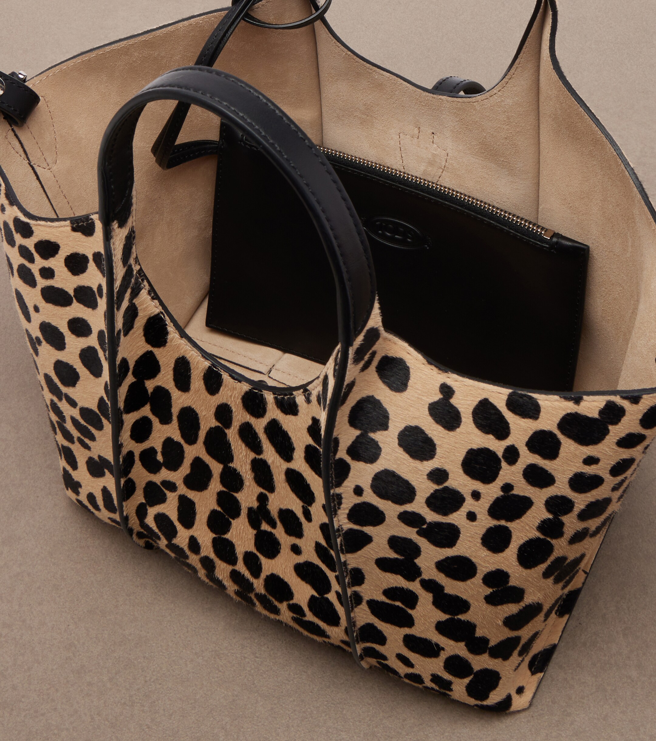 Tod's Tbs Small calf hair top-handle bag