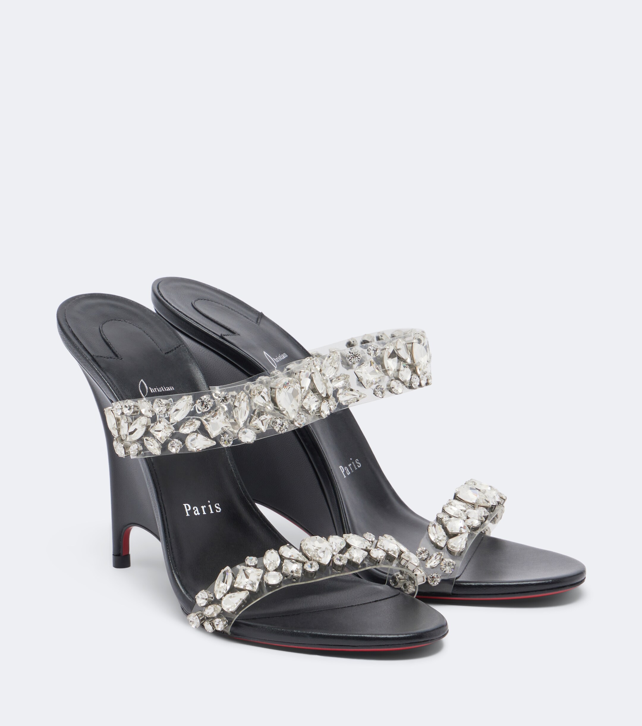 CHRISTIAN LOUBOUTIN Christian Louboutin Miss Z embellished wedge sandals