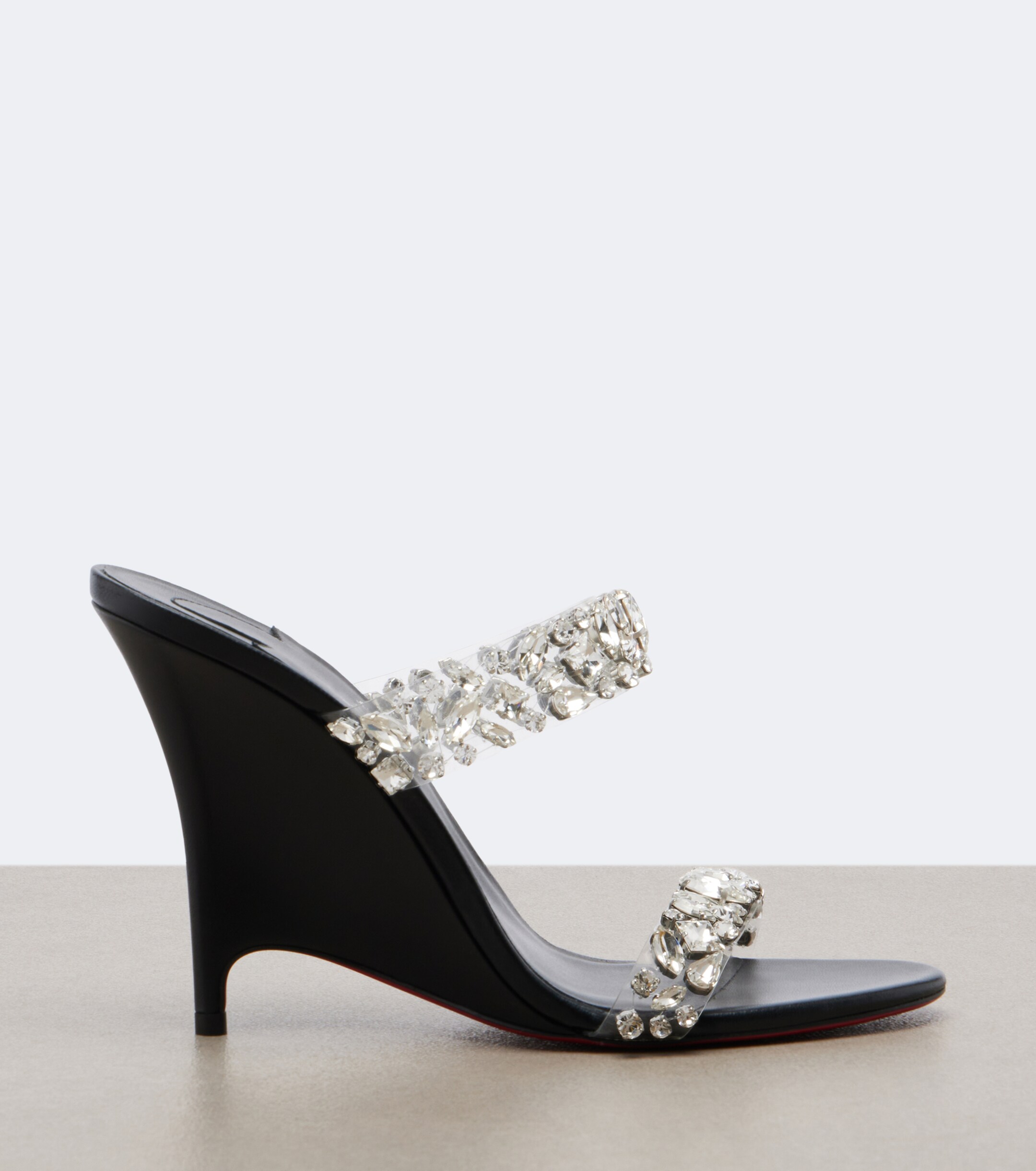 CHRISTIAN LOUBOUTIN Christian Louboutin Miss Z embellished wedge sandals