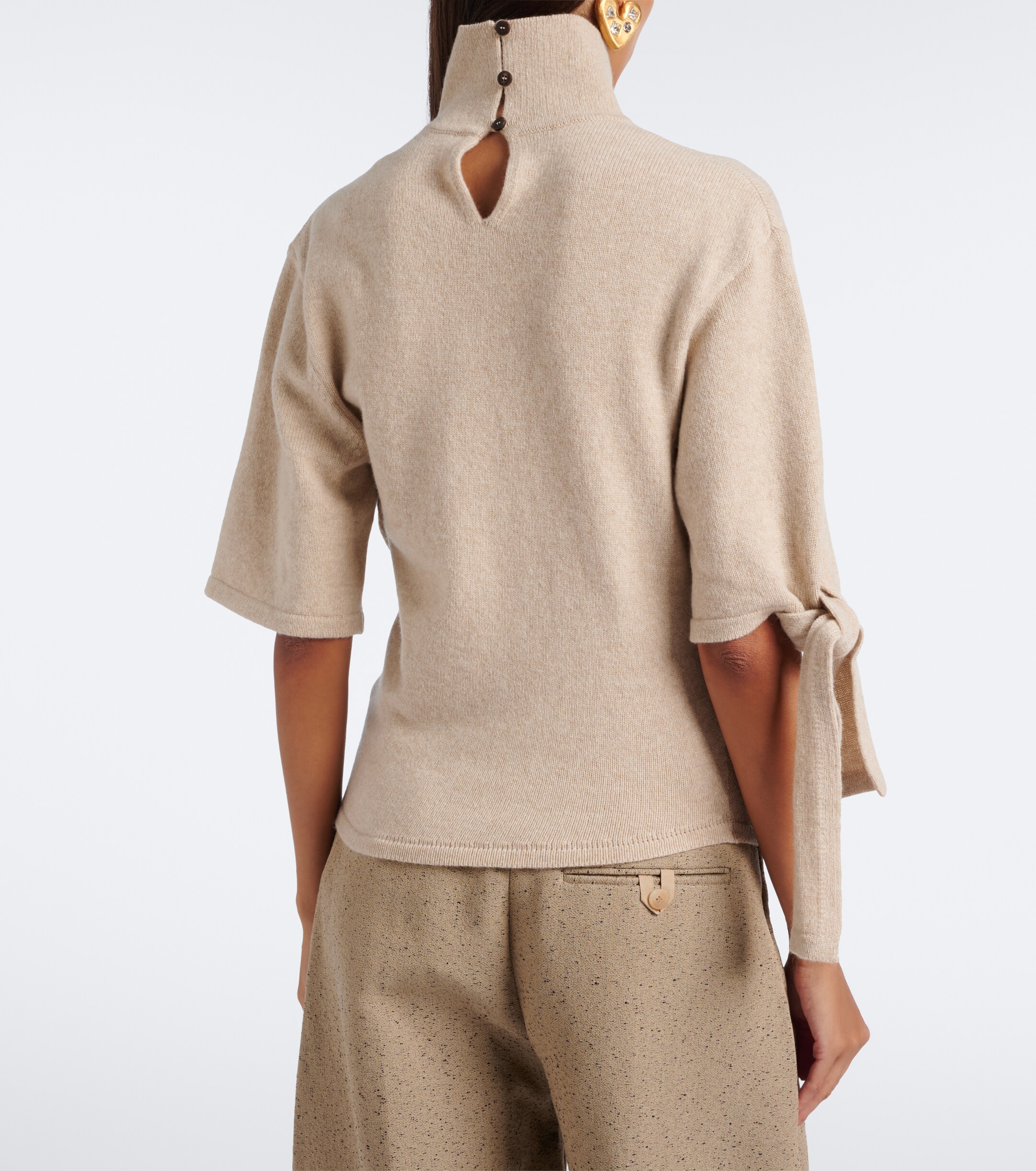 Jacquemus Jacquemus Fiocco wool and cashmere turtleneck sweater
