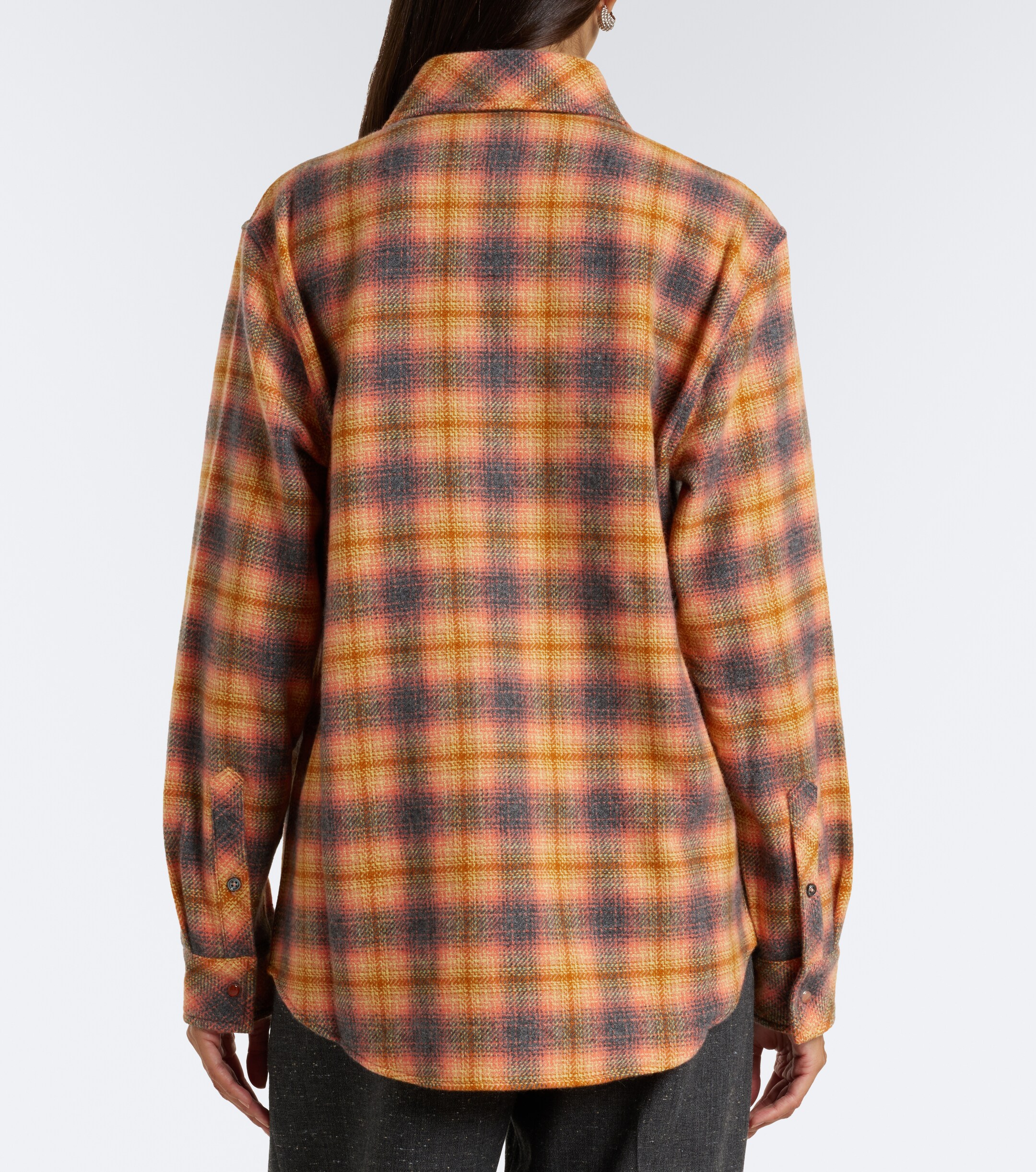 God's True Cashmere God's True Cashmere Seeker plaid cashmere shirt