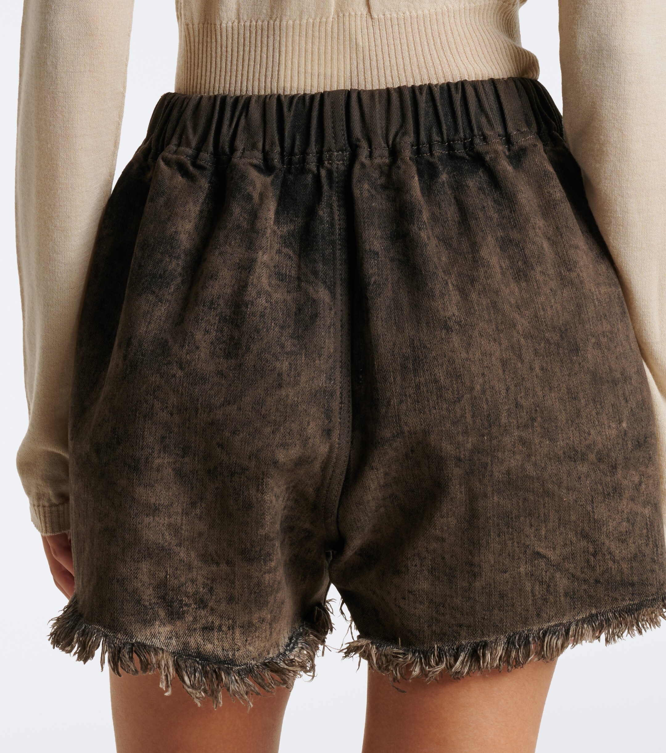Rick Owens Rick Owens Distressed denim shorts