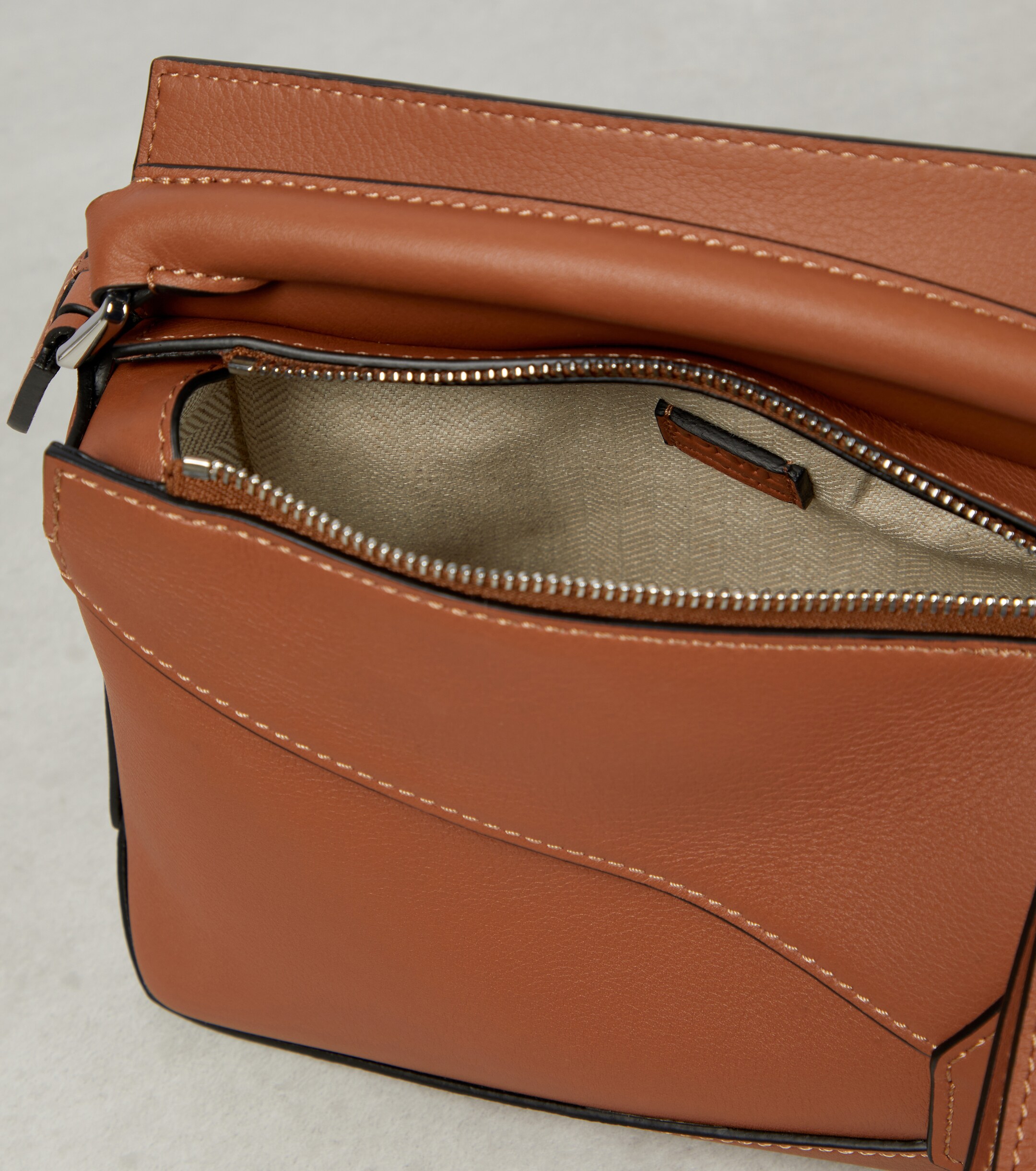 Loewe Puzzle Edge Mini leather top-handle bag