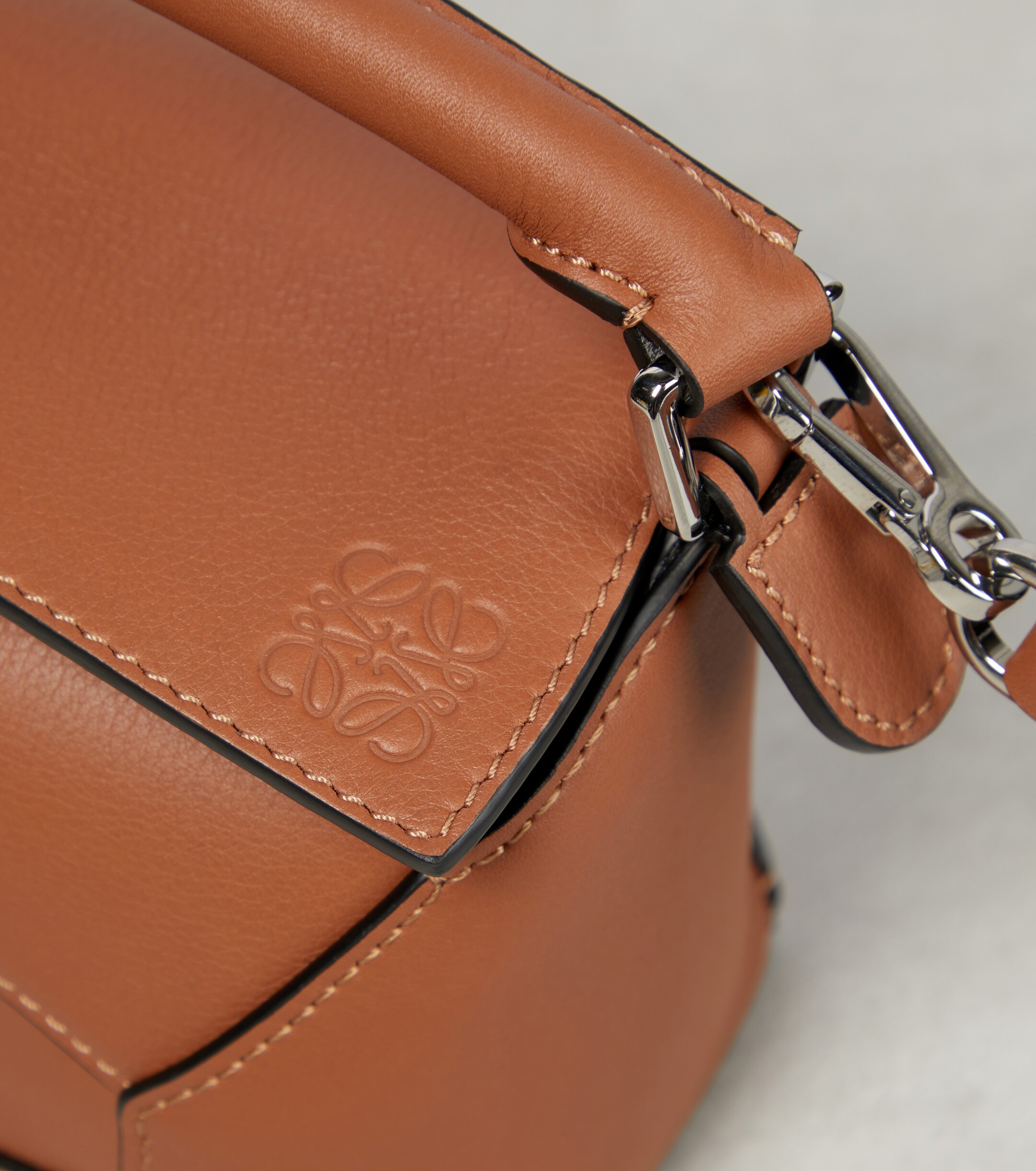 Loewe Puzzle Edge Mini leather top-handle bag