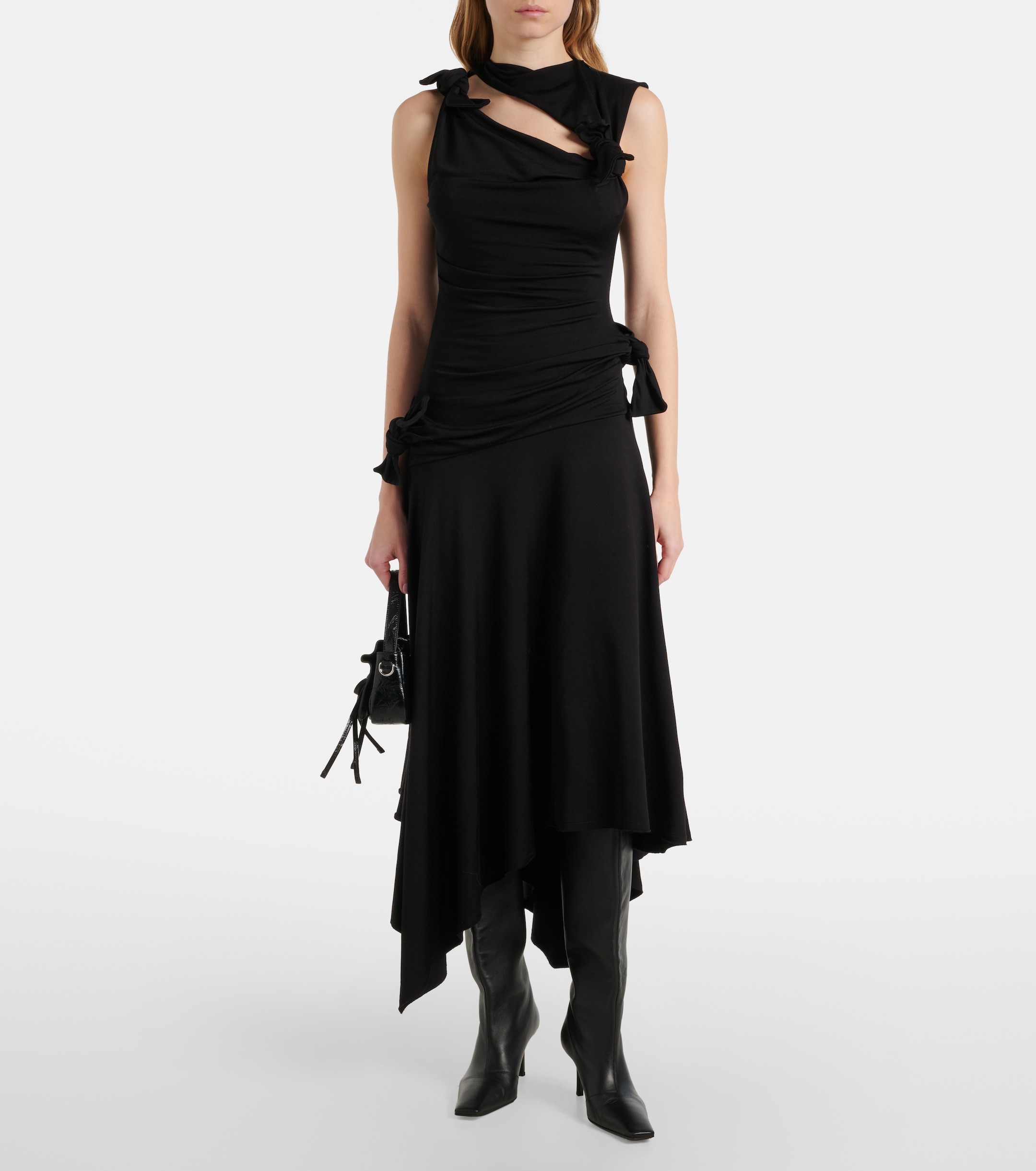 Acne Studios - Enouk asymmetric draped midi dress | Plush