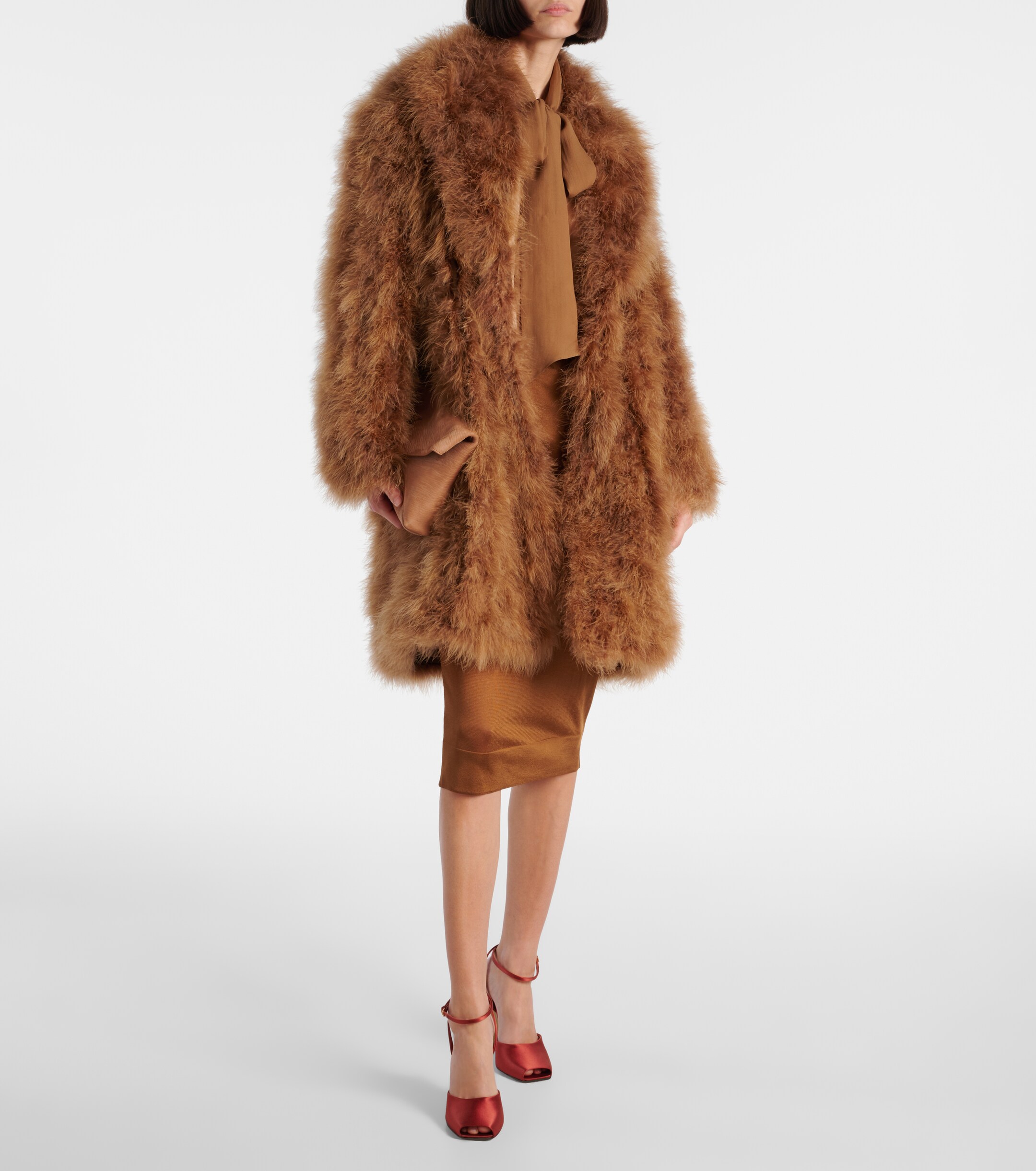 Yves Salomon Feather coat