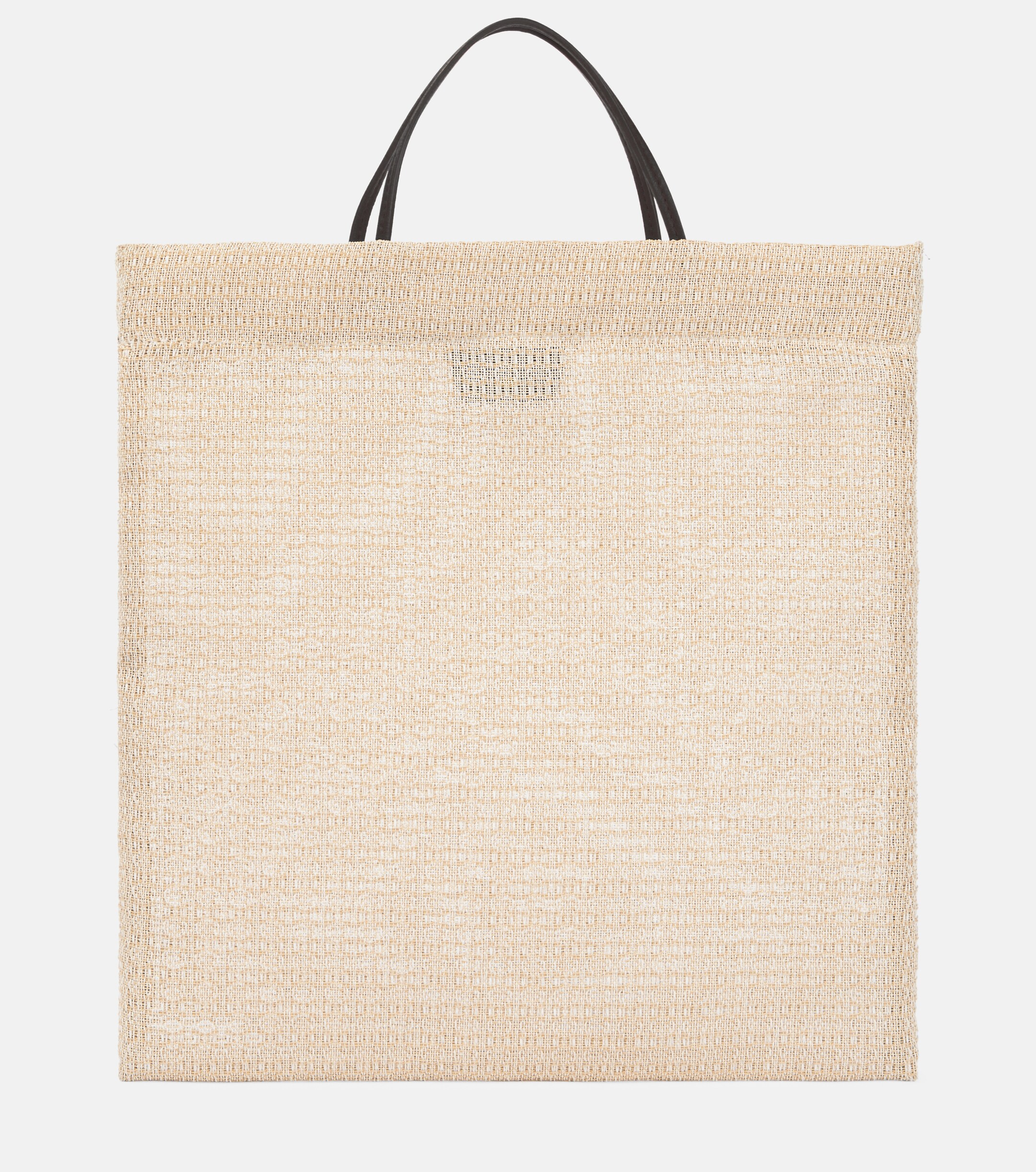 The Row Barn Mini leather-trimmed tote bag