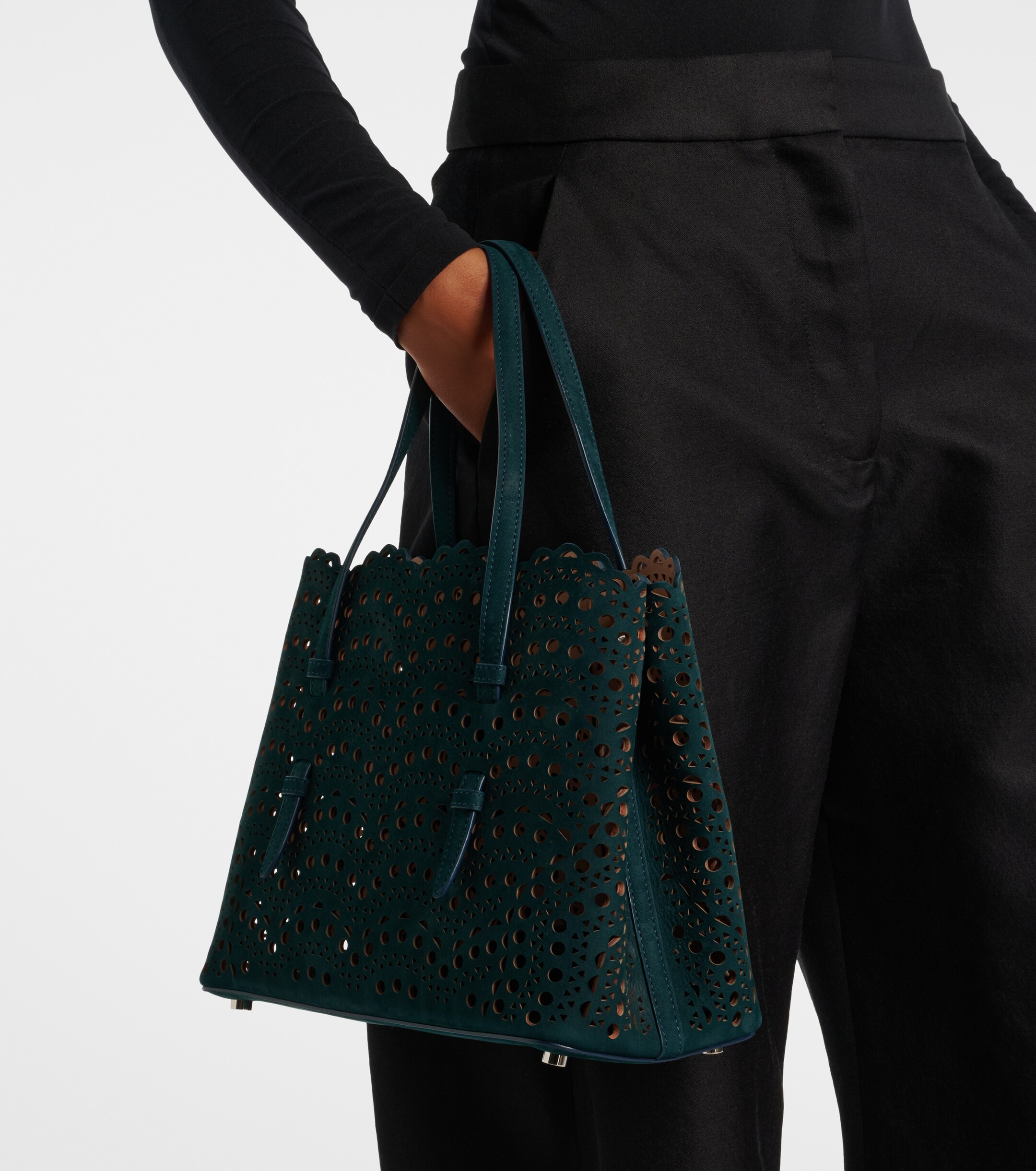 Alaïa Le Mina 25 Vienne Wave leather tote bag