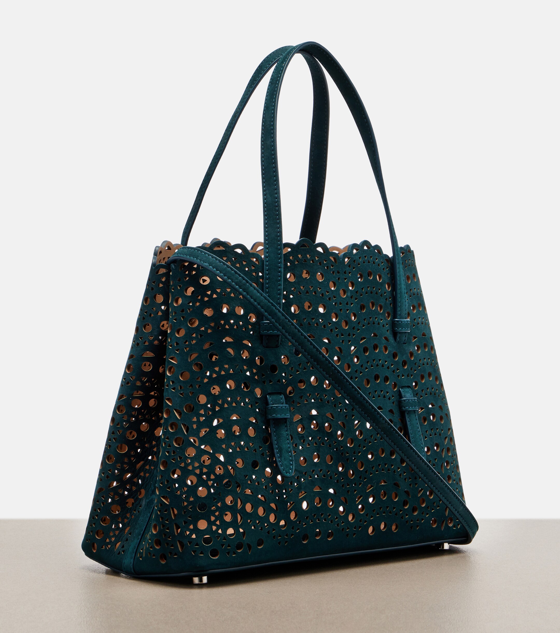 Alaïa Le Mina 25 Vienne Wave leather tote bag