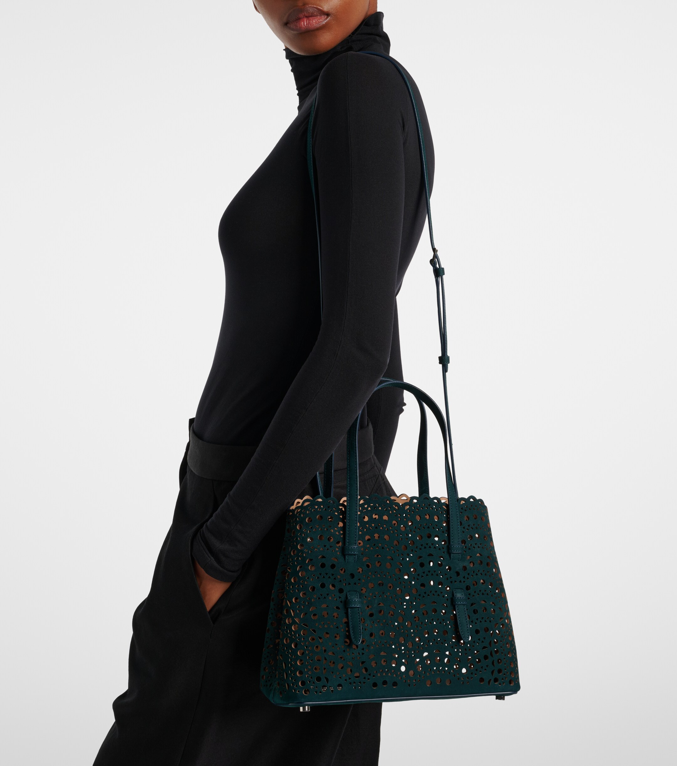 Alaïa Le Mina 25 Vienne Wave leather tote bag